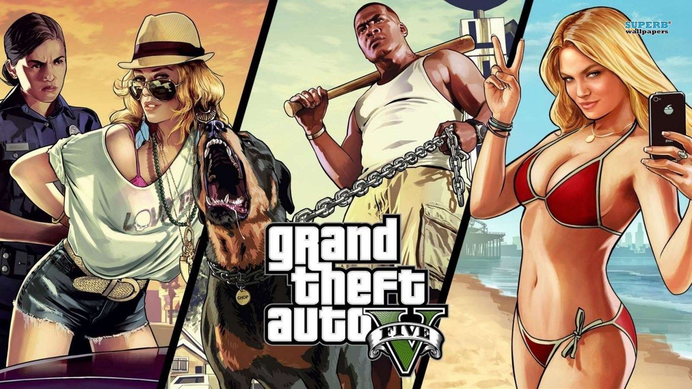 Ragazze GTA 5 poliziotta bikini, 1080x1920 Full HD Verticale, Smartphone