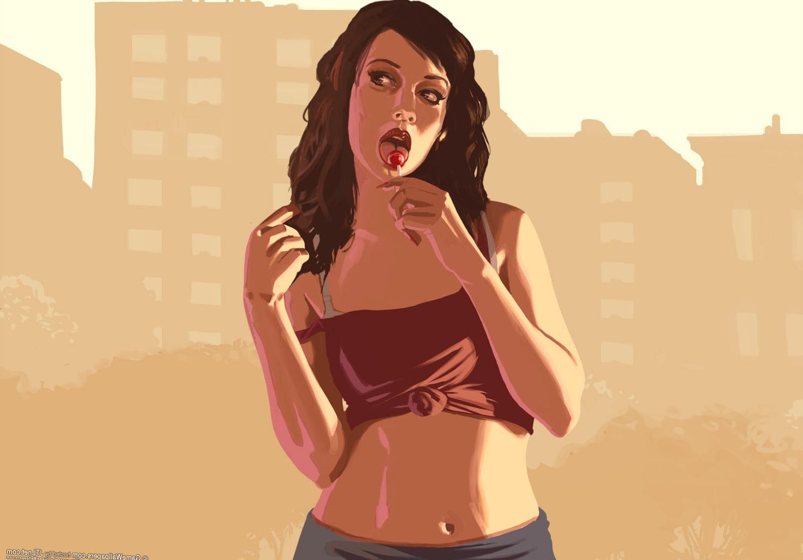Ragazza bikini GTA V spiaggia, 1238x1904 Full HD Verticale, iPhone