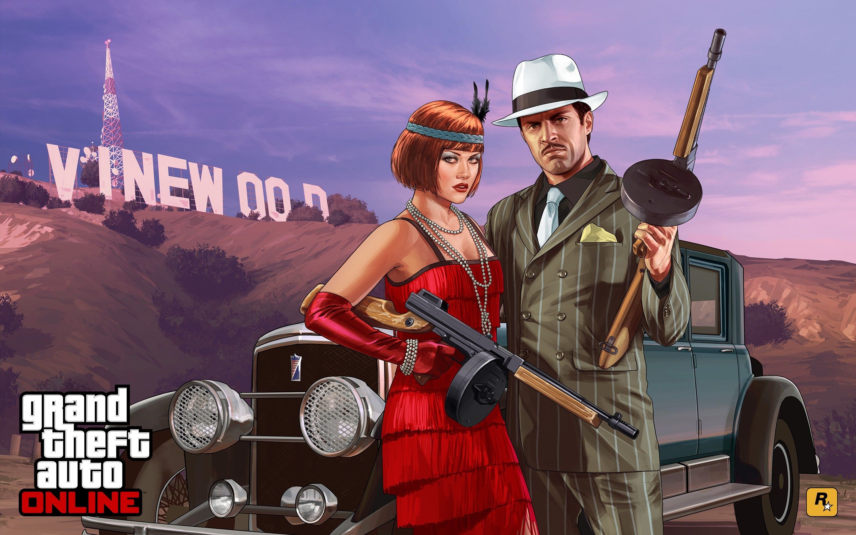 Collage personaggi GTA 5, 2520x1417 Hi-Res, iMac