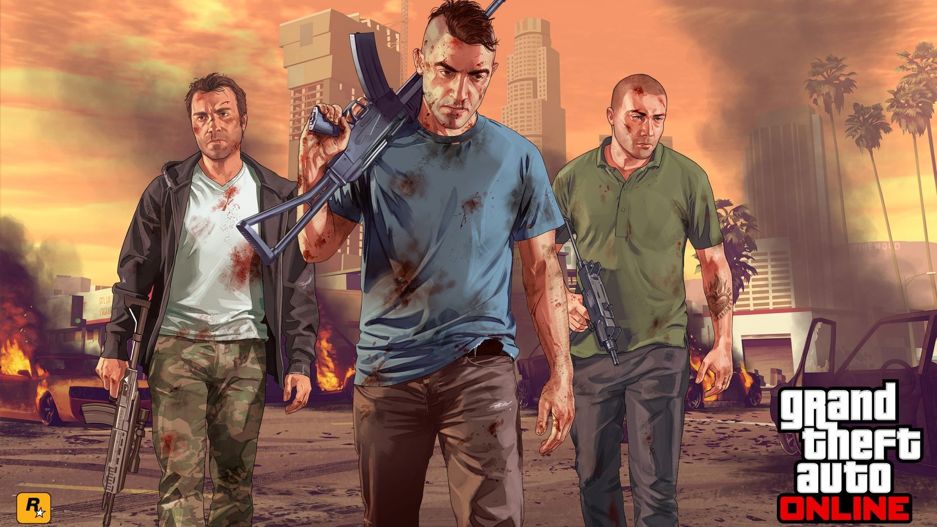 Personaggi GTA 5 auto rossa, 1280x720 HD, Desktop