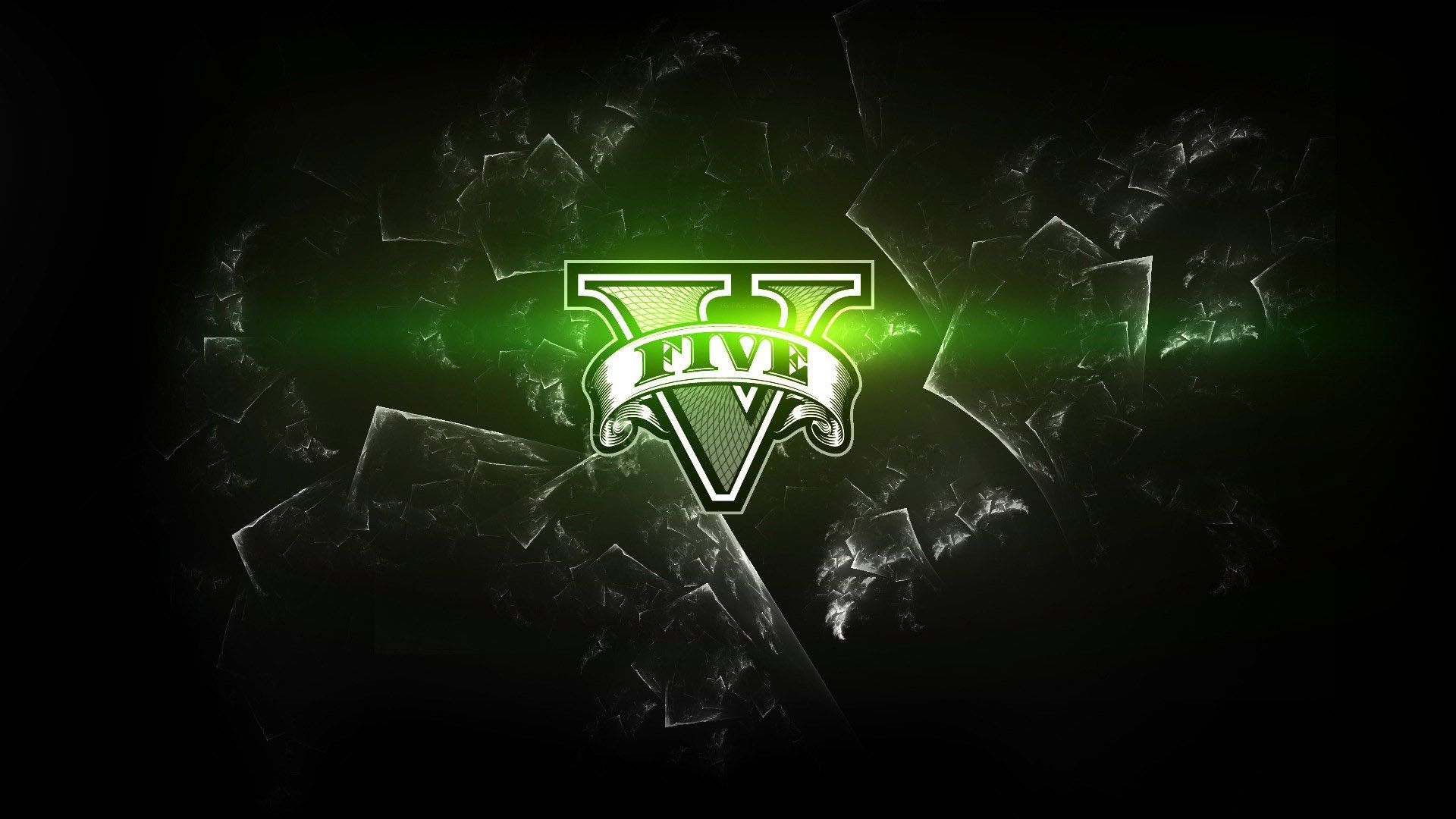 Logo GTA 5 verde, 1920x1080 1080p, PC Desktop
