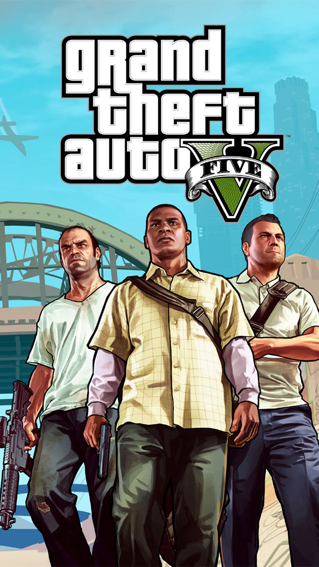 Grand Theft Auto V personaggi, 1080x1920 Verticale, Samsung Galaxy