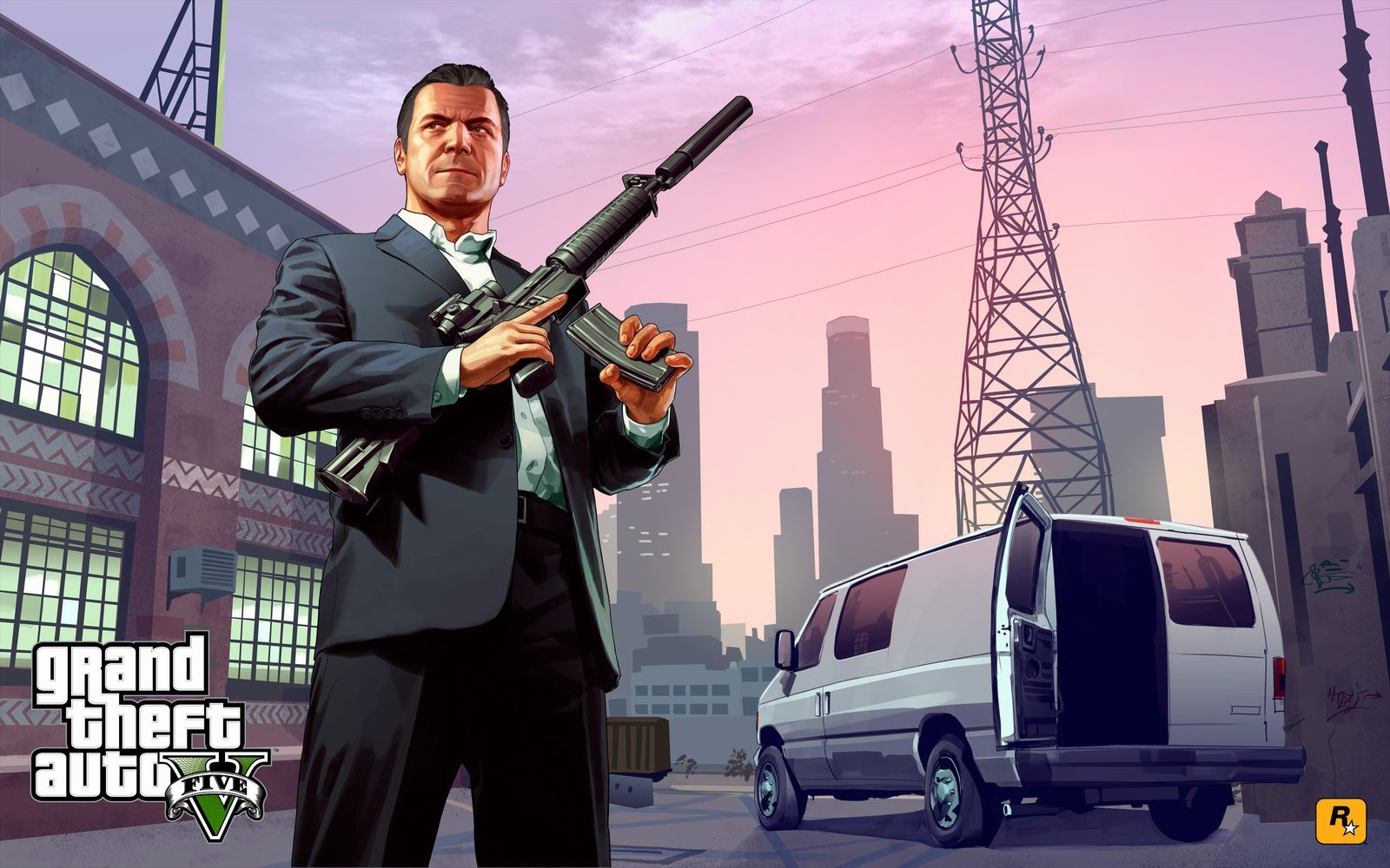 Personaggio GTA 5 con fucile, 1600x1000 900p, Desktop