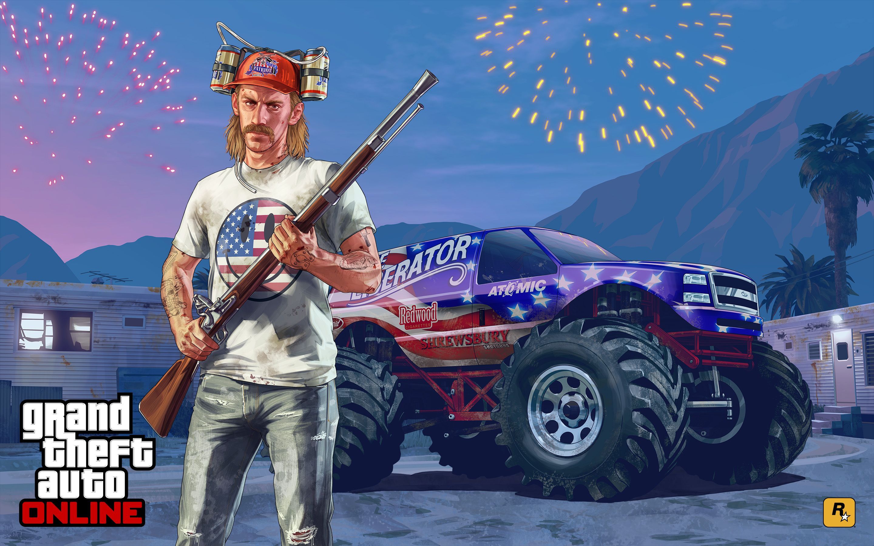 GTA 5 Online personaggio monster truck, 2880x1800 2K, Laptop