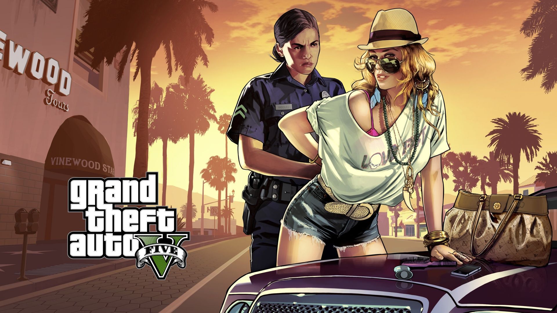 GTA 5 personaggi arresto, 1920x1080 Full HD 1080p, PC