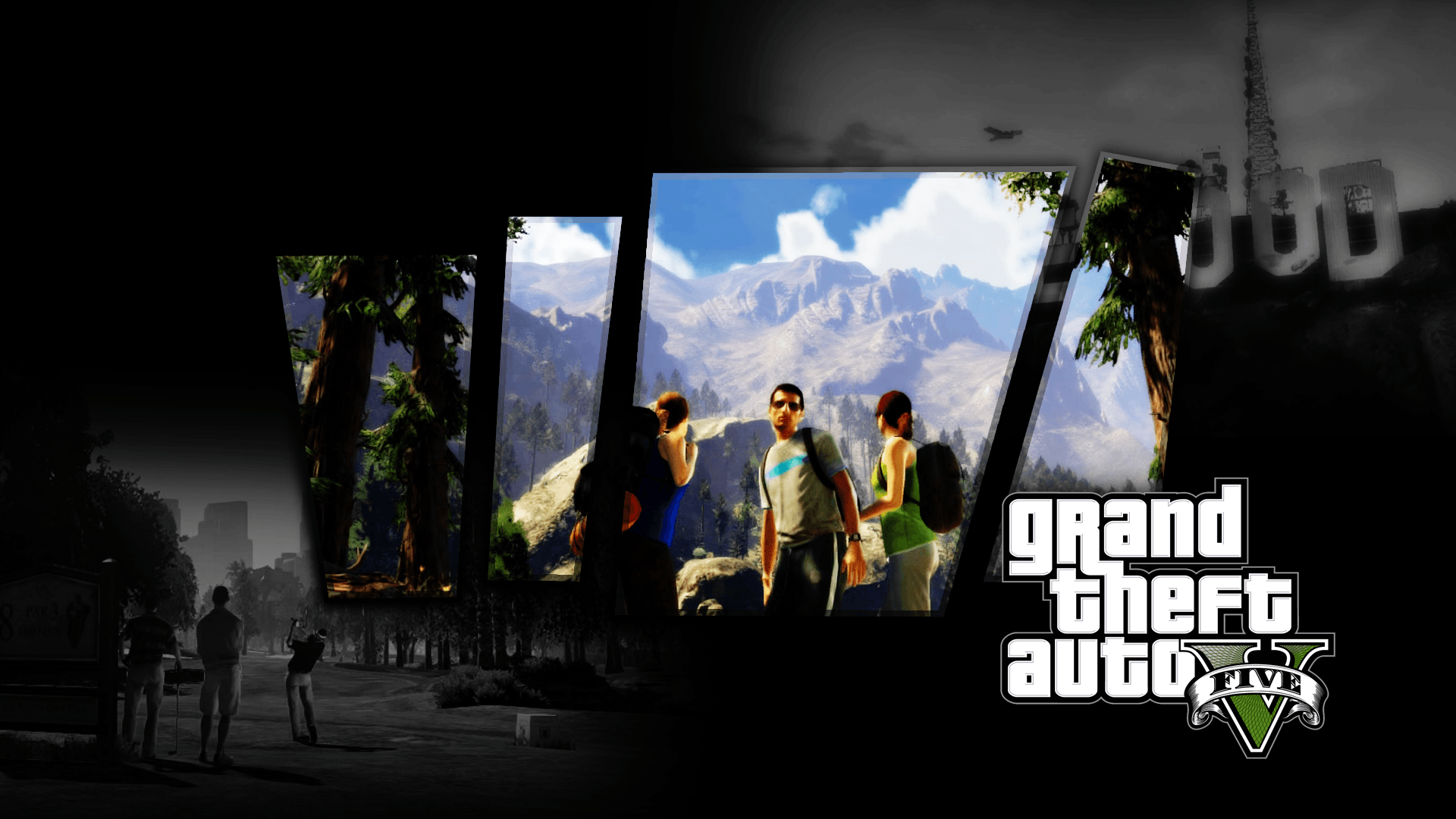 Grand Theft Auto V personaggi, 1920x1080 1080p, Laptop