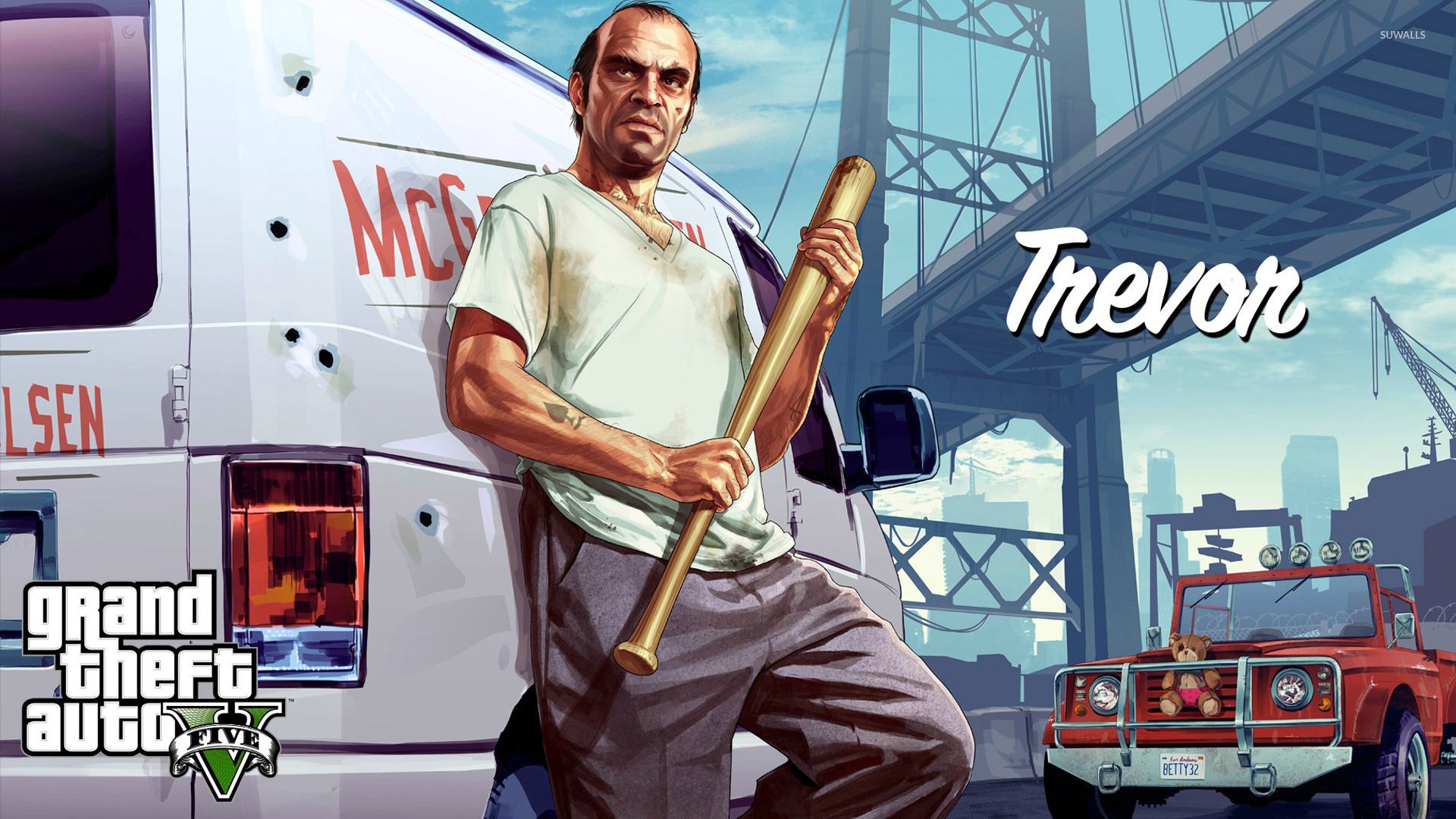 Trevor GTA 5 personaggio, 1920x1080 Full HD, Desktop