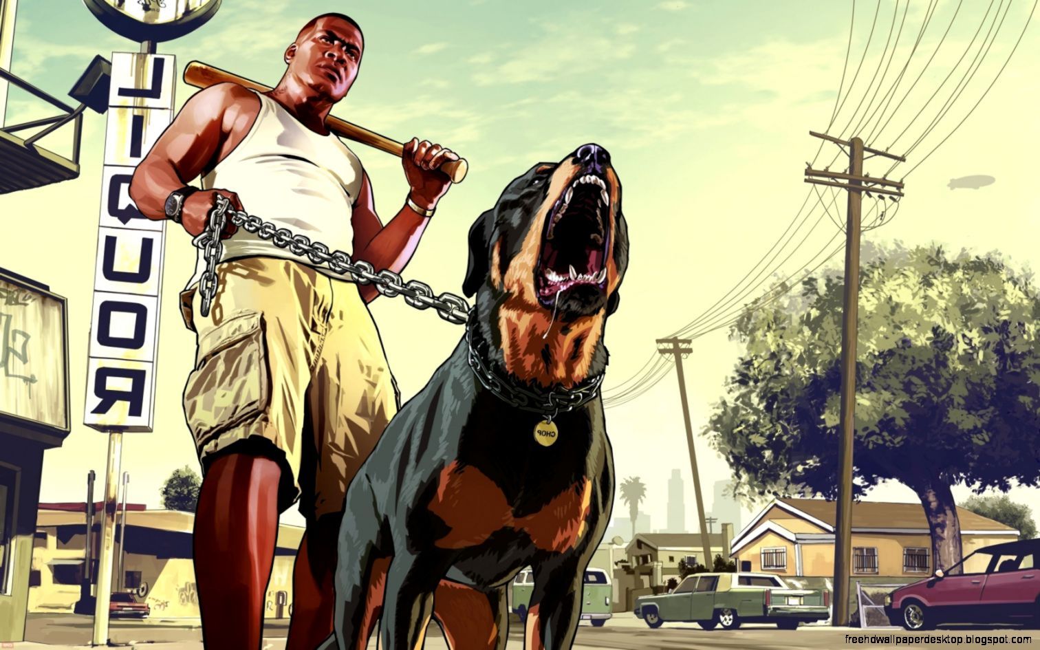GTA 5 personaggio con cane, 1512x945 720p, PC