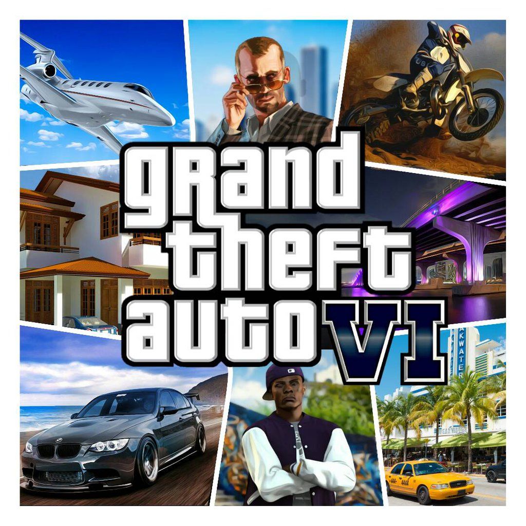 Logo GTA 6 Vice City, 1366x768 HD, Desktop