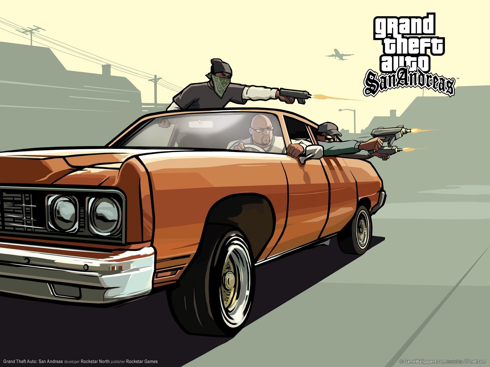 GTA San Andreas auto arancione, Grand Theft Auto, 1600x1200 900p, Desktop