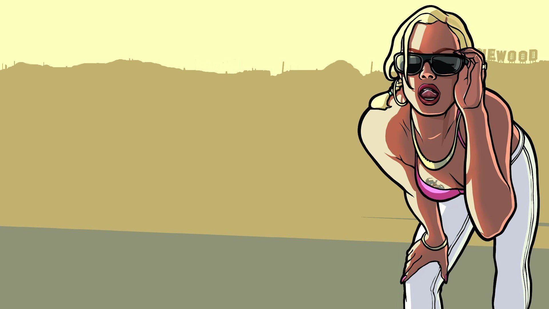 GTA San Andreas donna cartoon, 1920x1080 1080p, PC Desktop