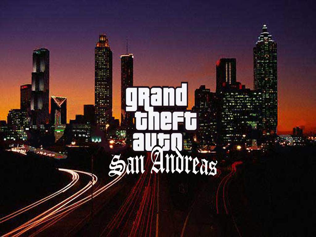 GTA San Andreas skyline notturno, 1024x768 HD, PC