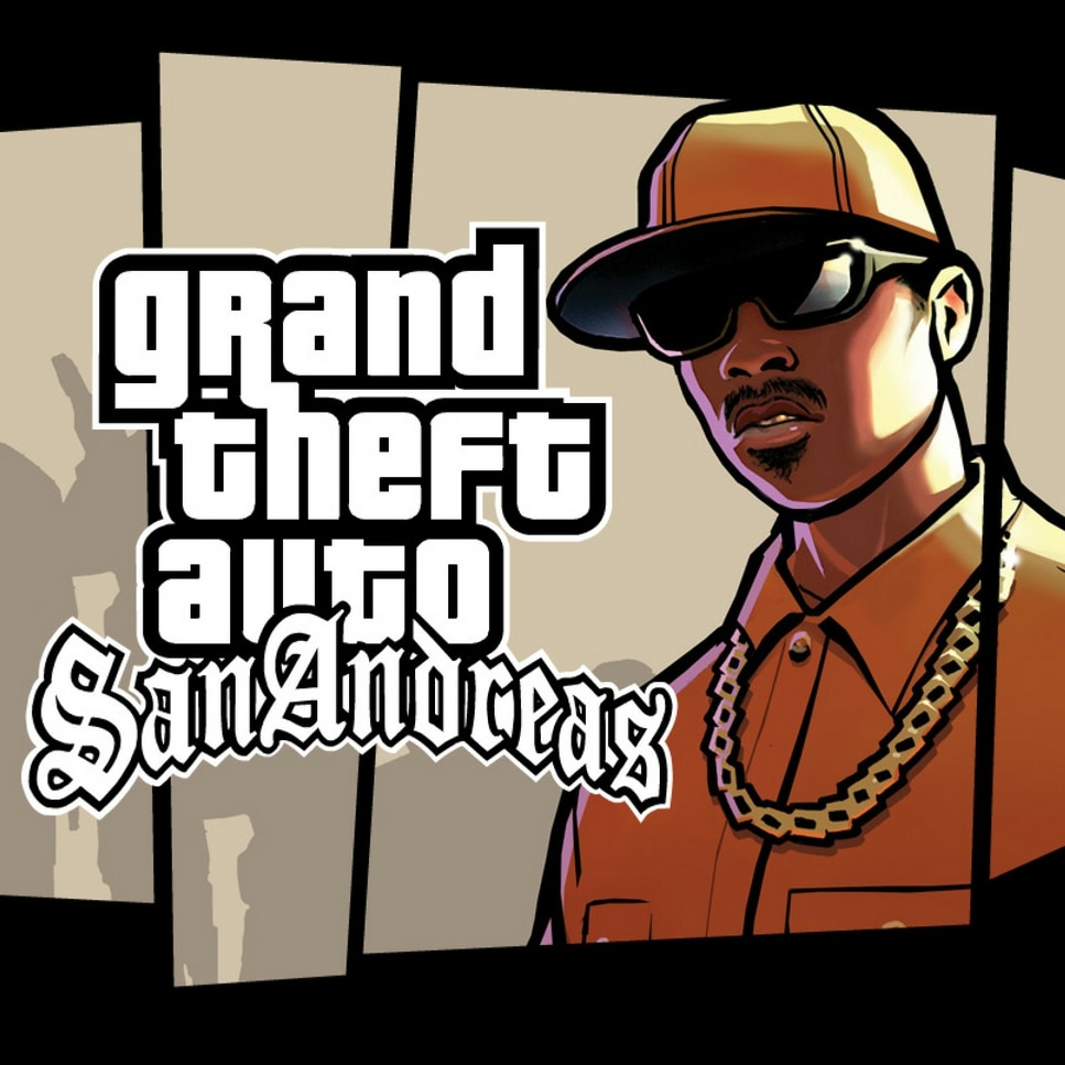 GTA San Andreas logo personaggio CJ, 967x967 HD, iMac
