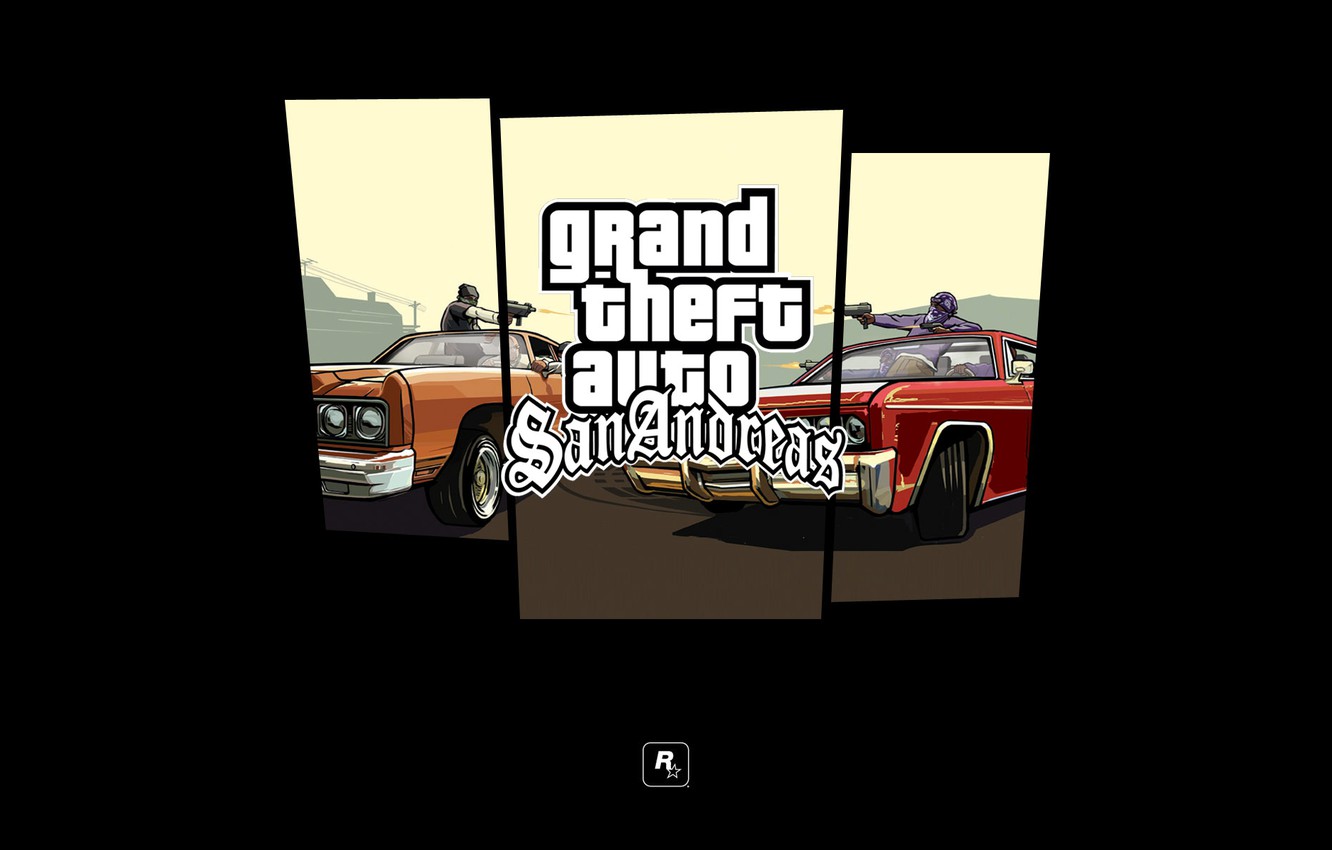 GTA San Andreas logo auto, 1332x850 720p, Laptop