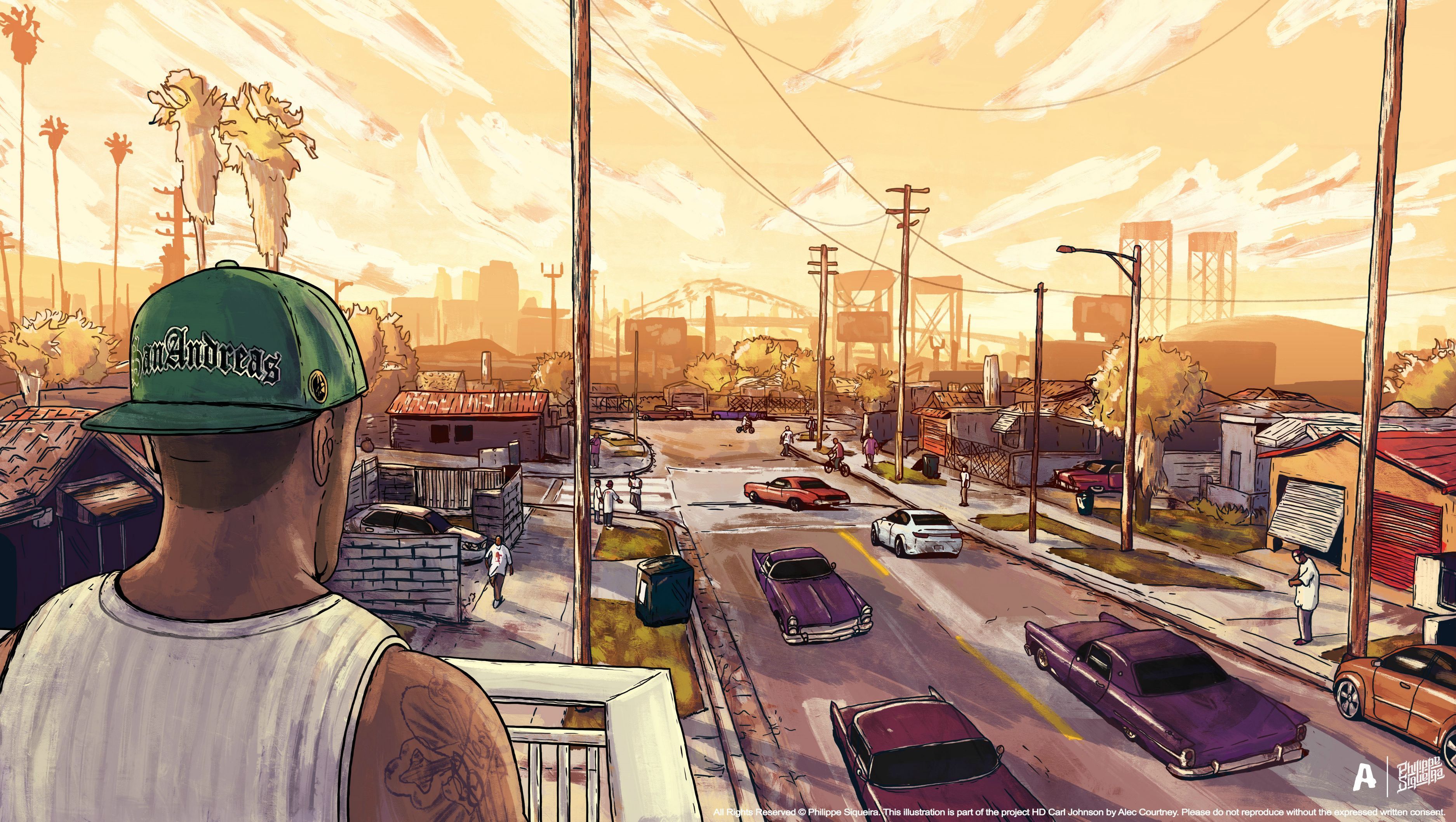 CJ vista città San Andreas, 3749x2118 WQXGA, Desktop