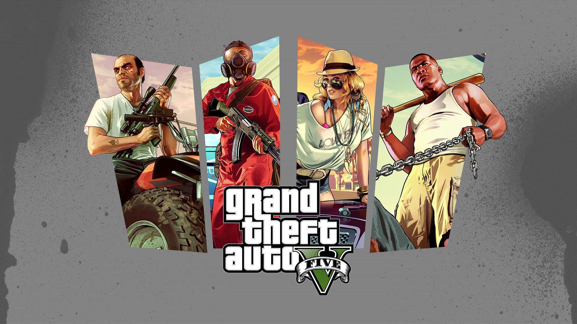 GTA V collage personaggi, 1920x1080 1080p, Desktop