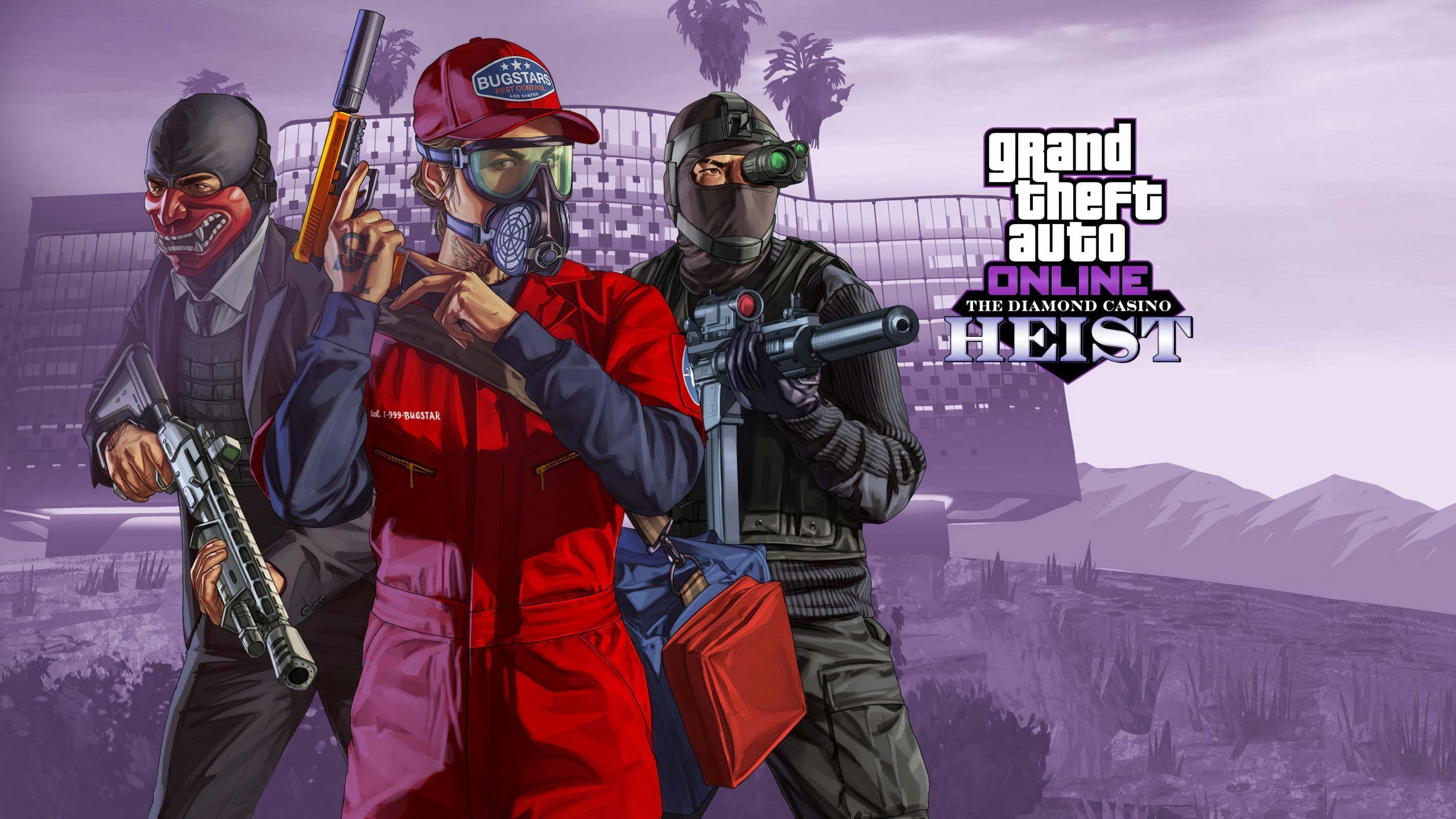 GTA Online Diamond Casino Heist, 2560x1440 1440p, Monitor Gaming