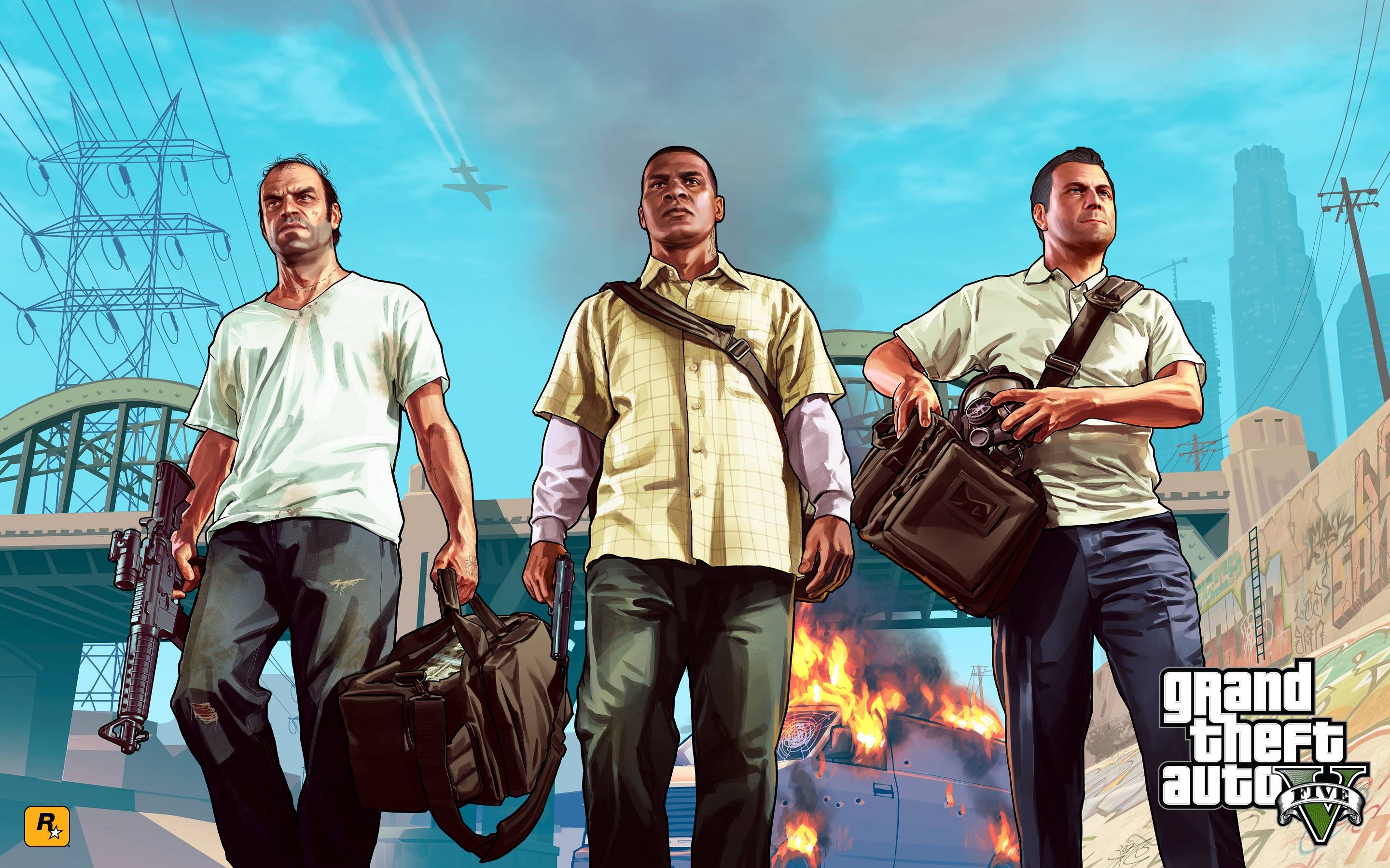 GTA V tre uomini rapina, 2880x1800 WQXGA, Desktop
