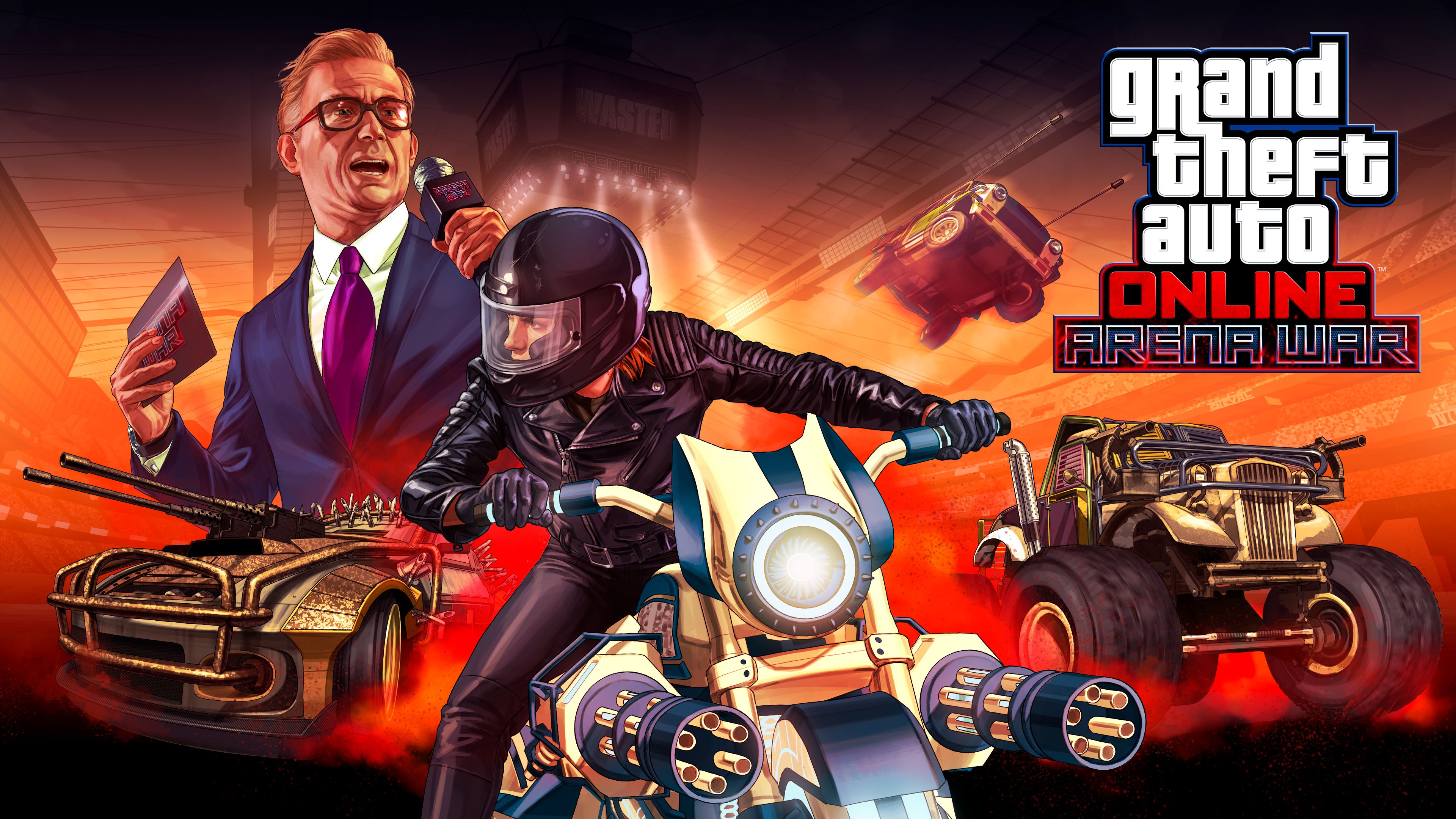 GTA Online Arena War moto, 3840x2160 Ultra HD, Monitor 4K