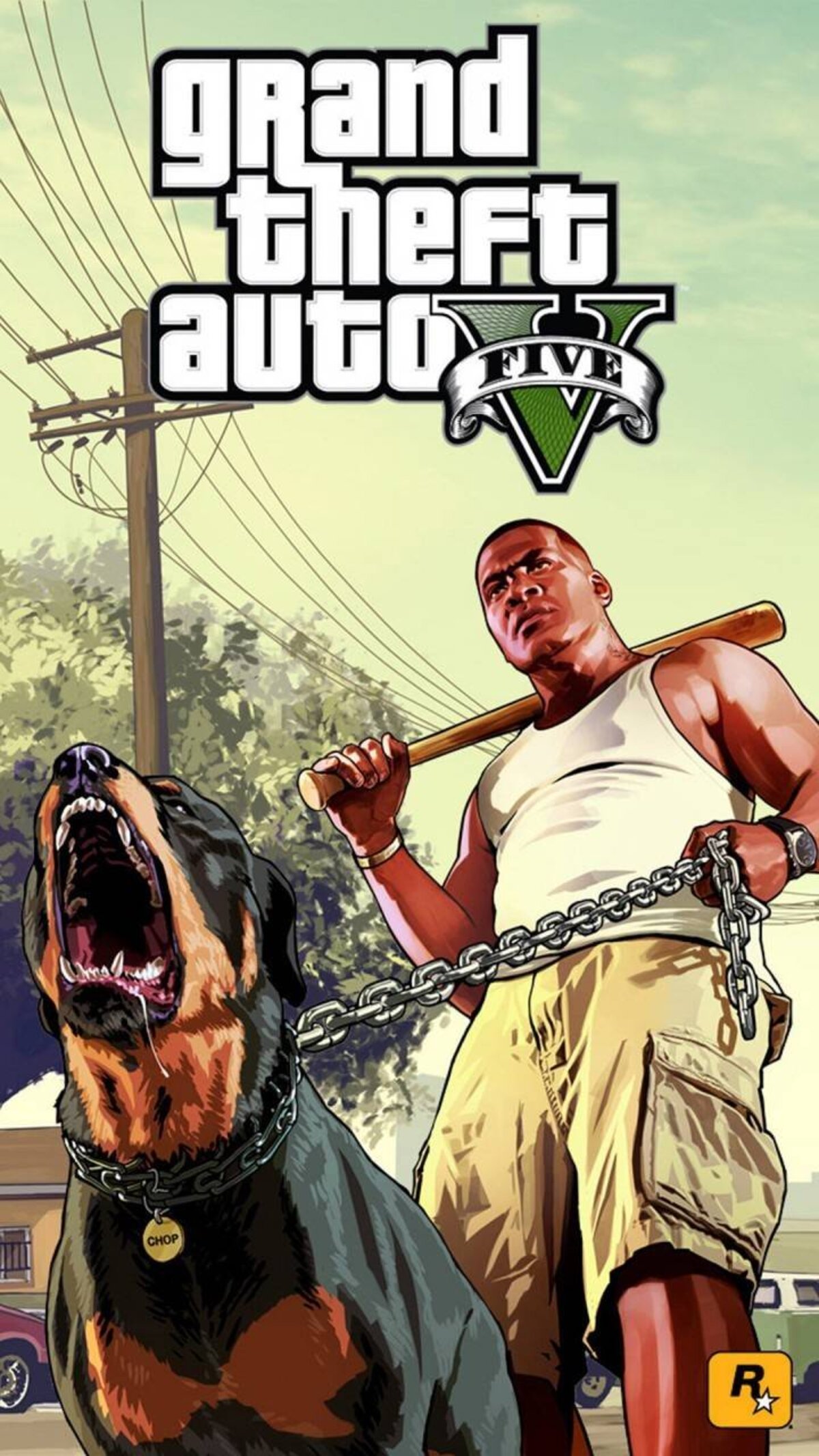 GTA V Franklin rottweiler verticale, 1200x2133 Full HD Verticale, iPhone