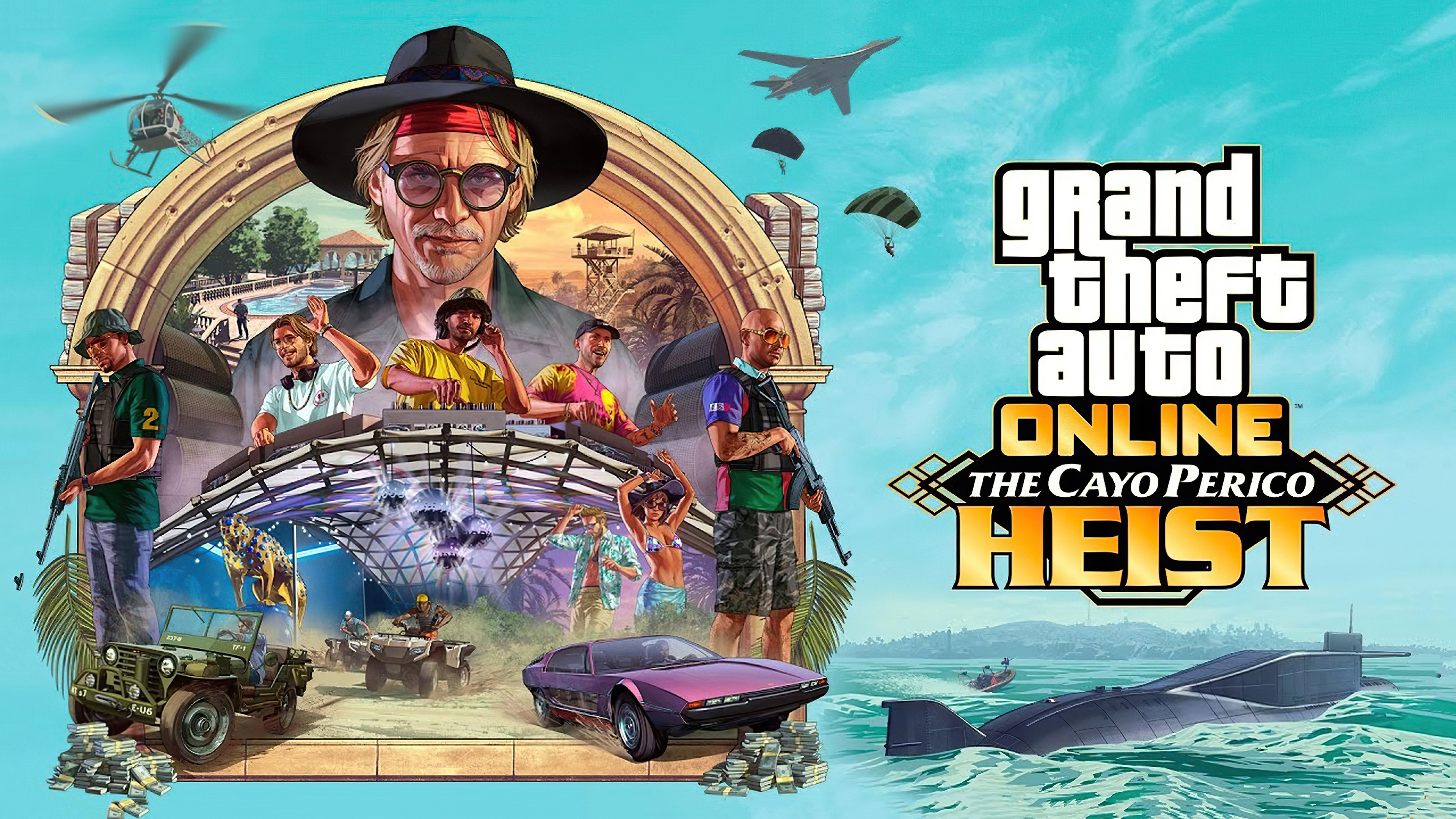 GTA Online Cayo Perico Heist, Grand Theft Auto, 3840x2160 4K, Desktop 4K