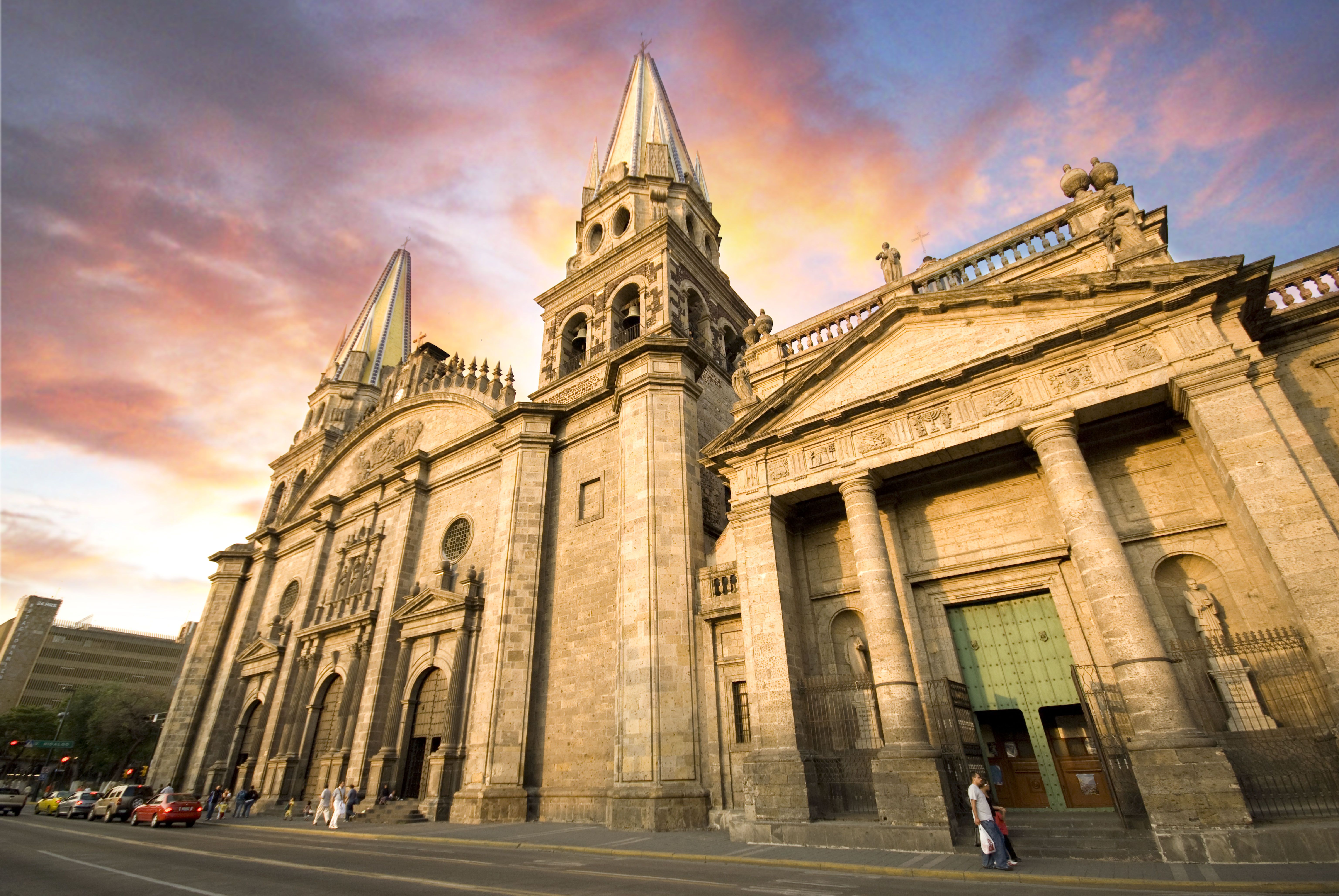 Cattedrale di Guadalajara al tramonto, 6144x4113 UHD, PC 4K