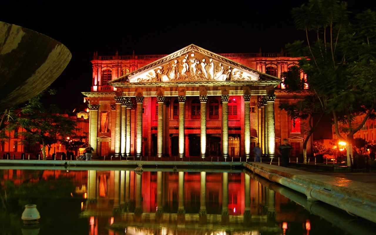 Teatro Degollado Guadalajara notte, 1280x800 720p, Lenovo Legion
