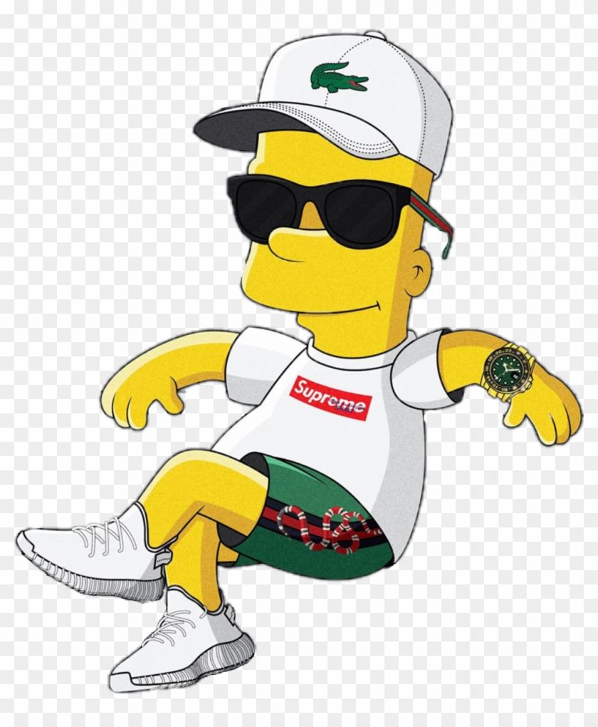 Bart Simpson Supreme pistole, 840x1107 Full HD Verticale, iPhone