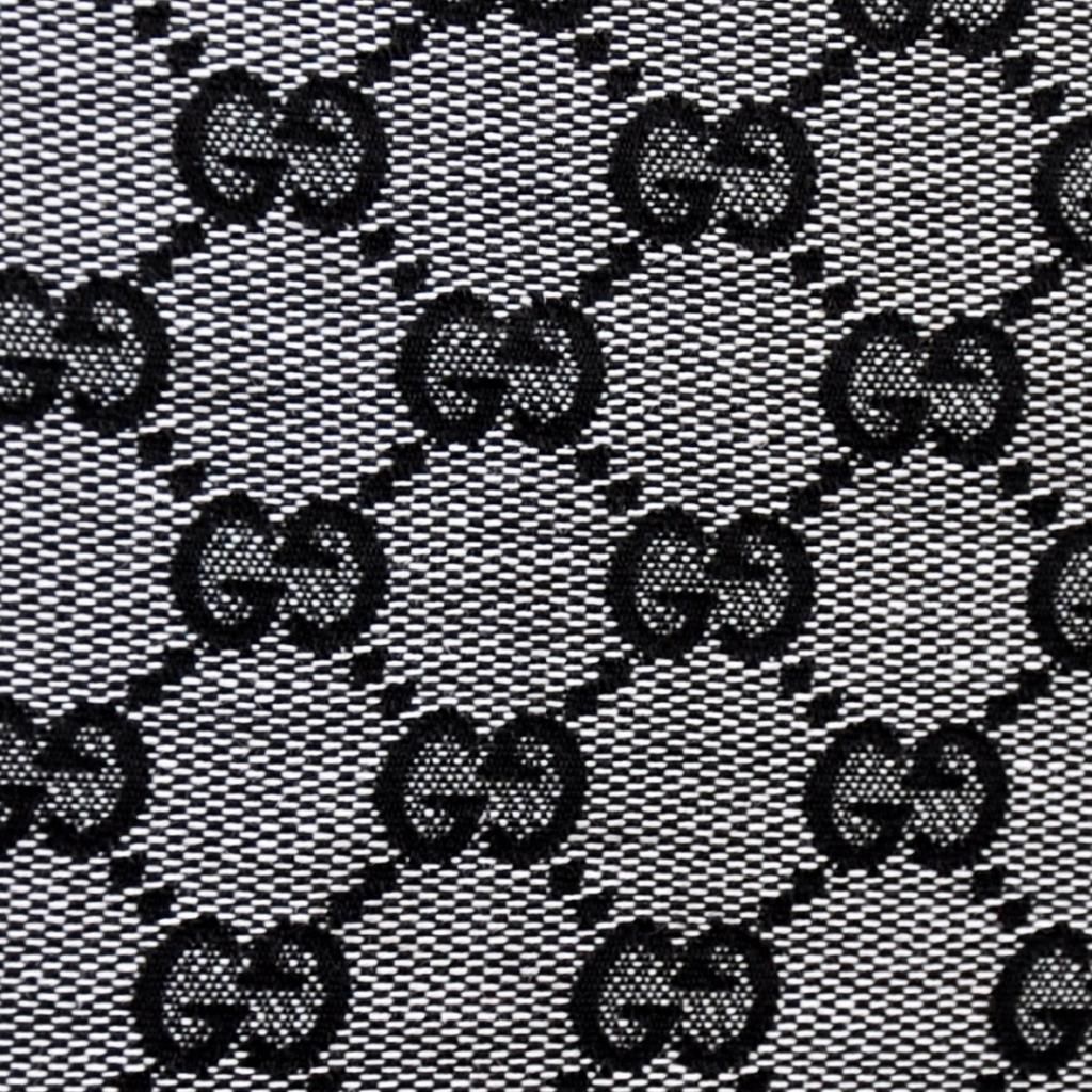 Motivo Gucci GG bianco nero, italiana, 1024x1024 HD, Laptop
