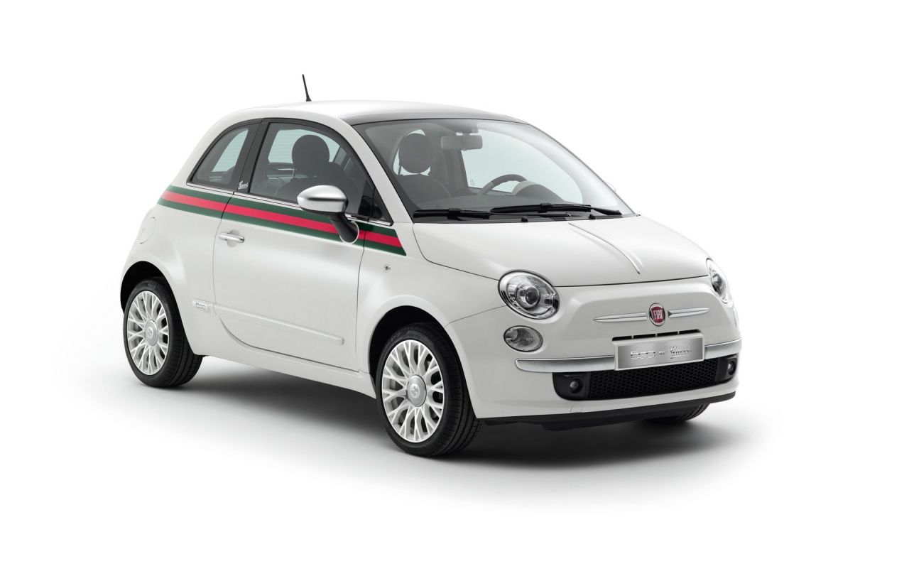 Fiat 500 Gucci bianca, moda di lusso, 1280x804 HD, Desktop