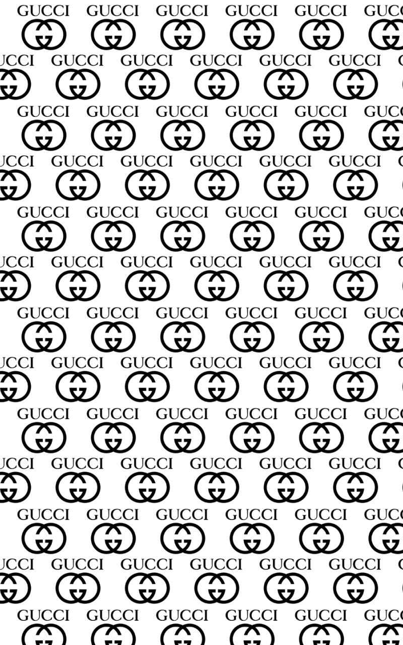 Pattern Gucci nero monogramma, 2048x2048 Hi-Res, Desktop