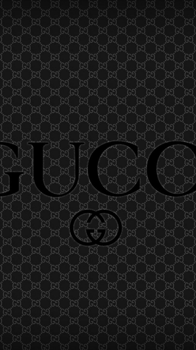 Logo Gucci nero bianco, 1440x931 HD, Desktop