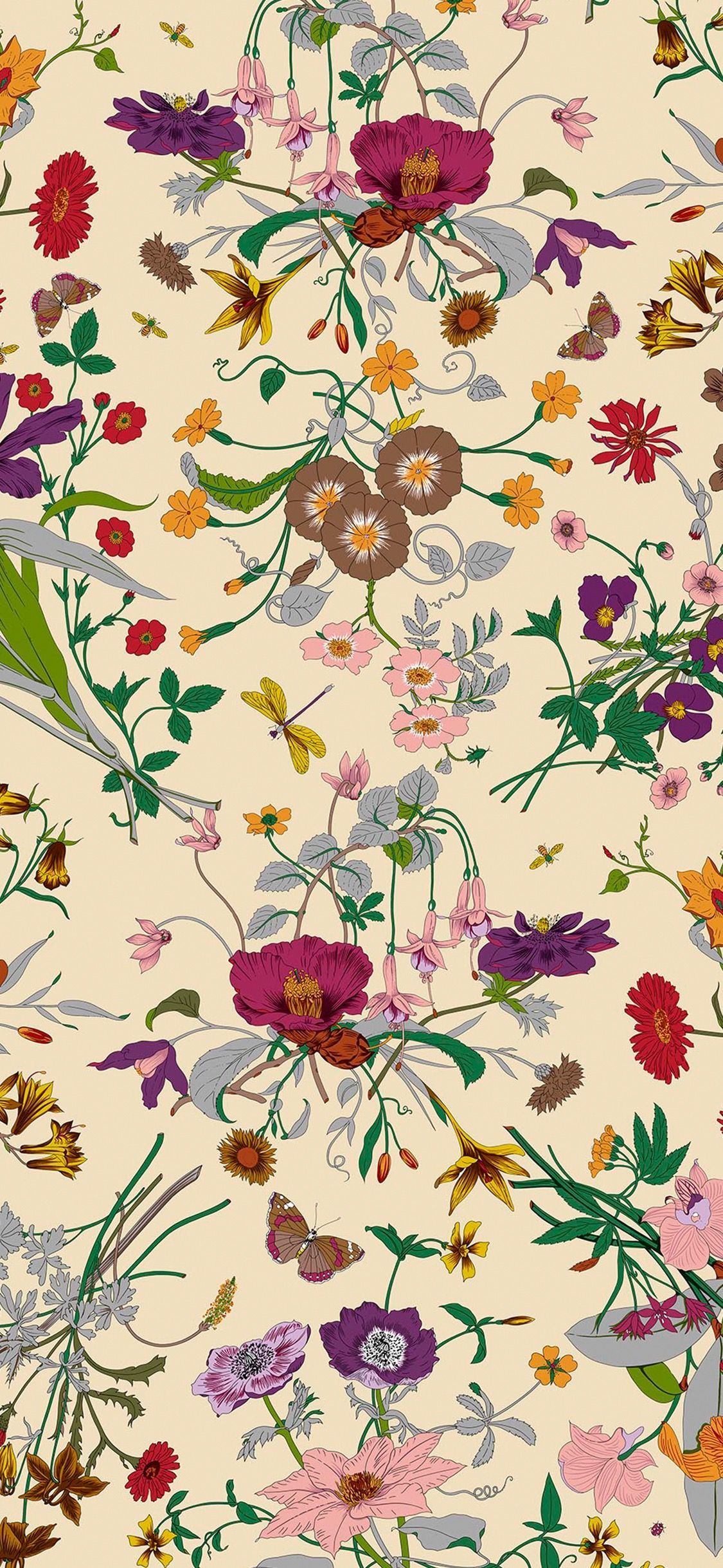 Foulard floreale Gucci Flora, 980x980 HD, PC