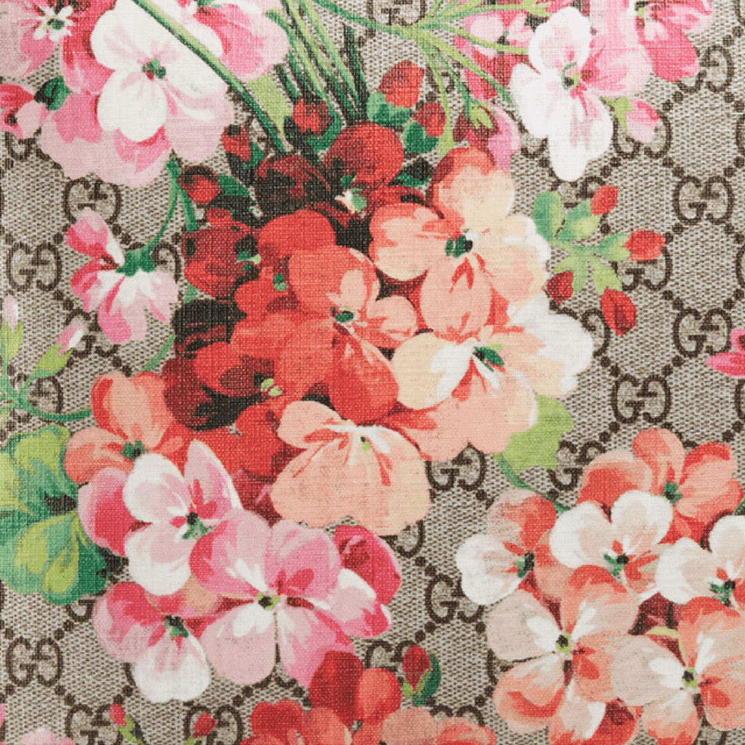 Gucci Blooms fiori rosa monogramma, 1080x1080 HD, PC Desktop