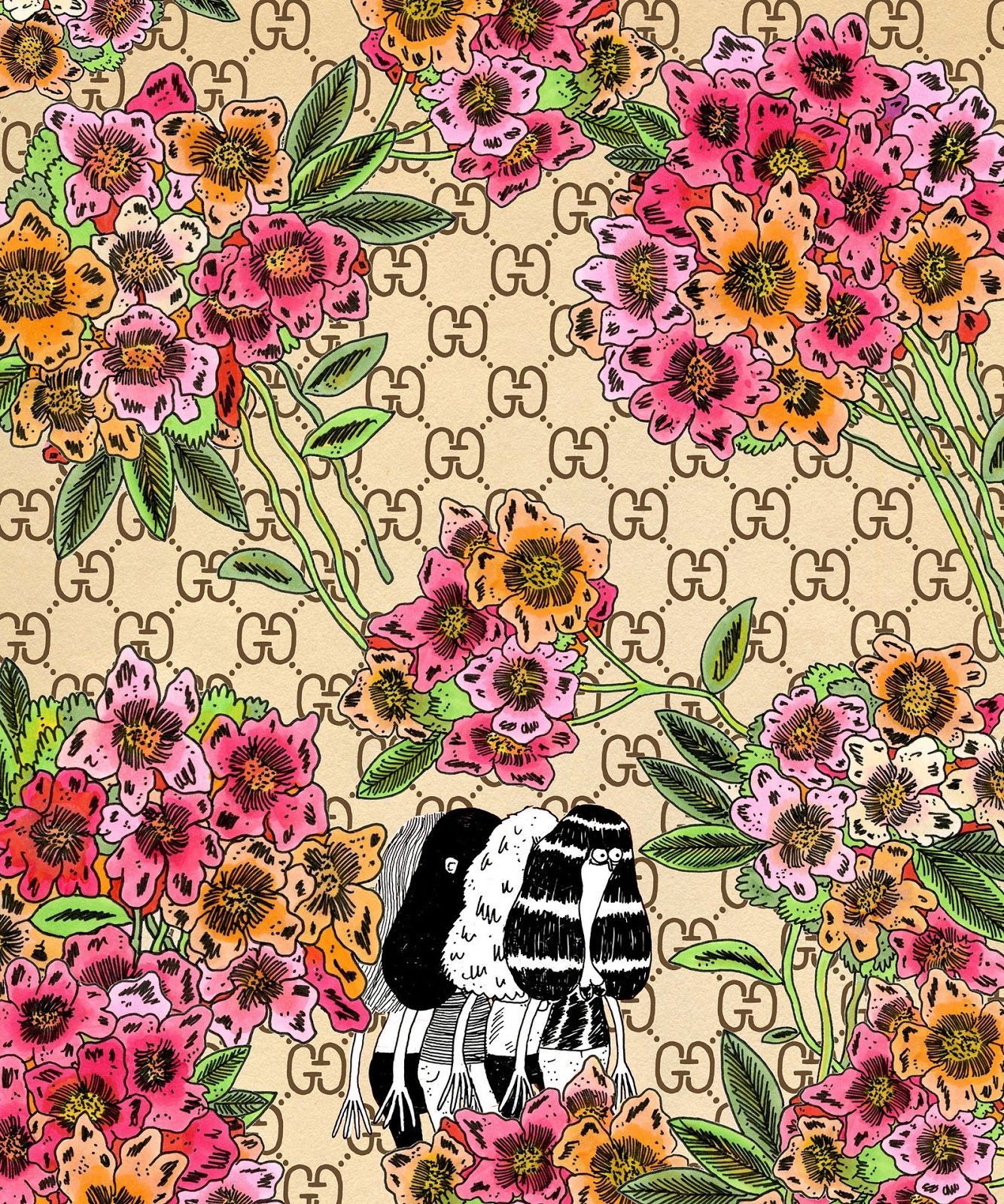 Fiori e farfalle Gucci Flora, italiana, 736x1104 Full HD Verticale, iPhone
