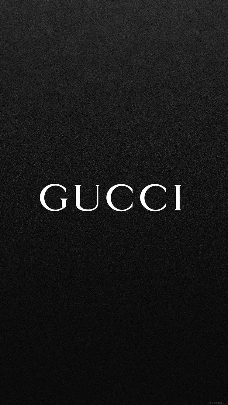 Logo Gucci nero, moda di lusso, 750x1334 Verticale, iPhone Plus