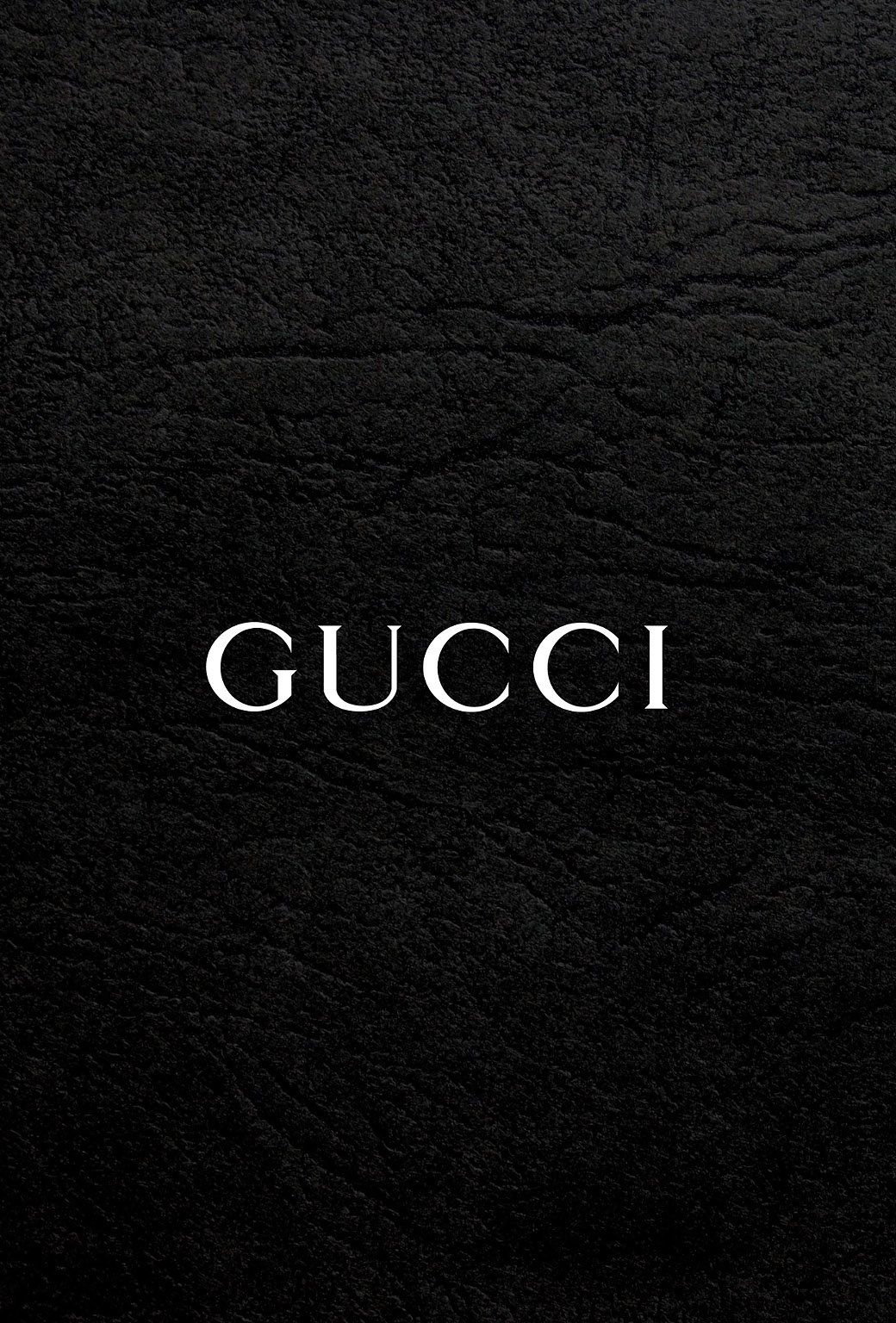 Logo Gucci su nero, moda di lusso, 1040x1536 Verticale, iPhone Pro Max