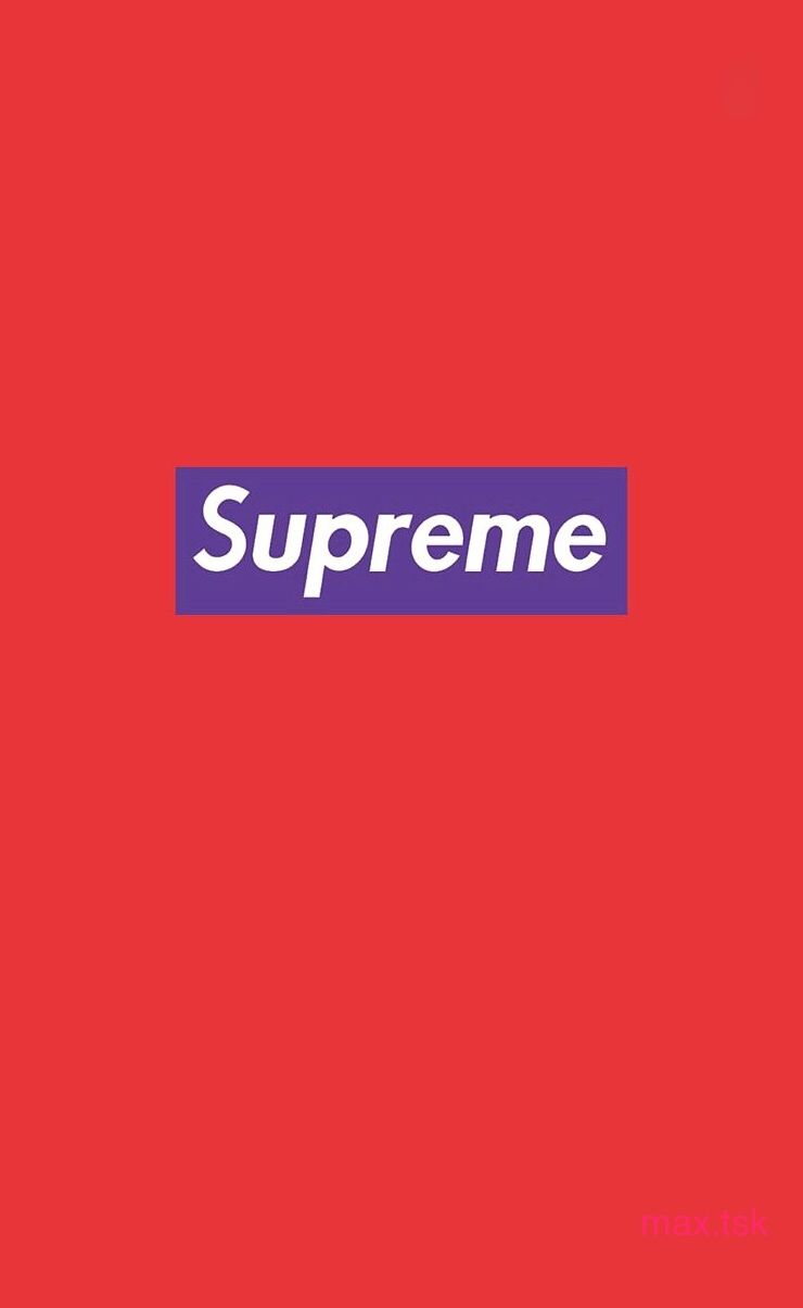 Logo Supreme box viola rosso, 740x1204 Verticale, Telefono