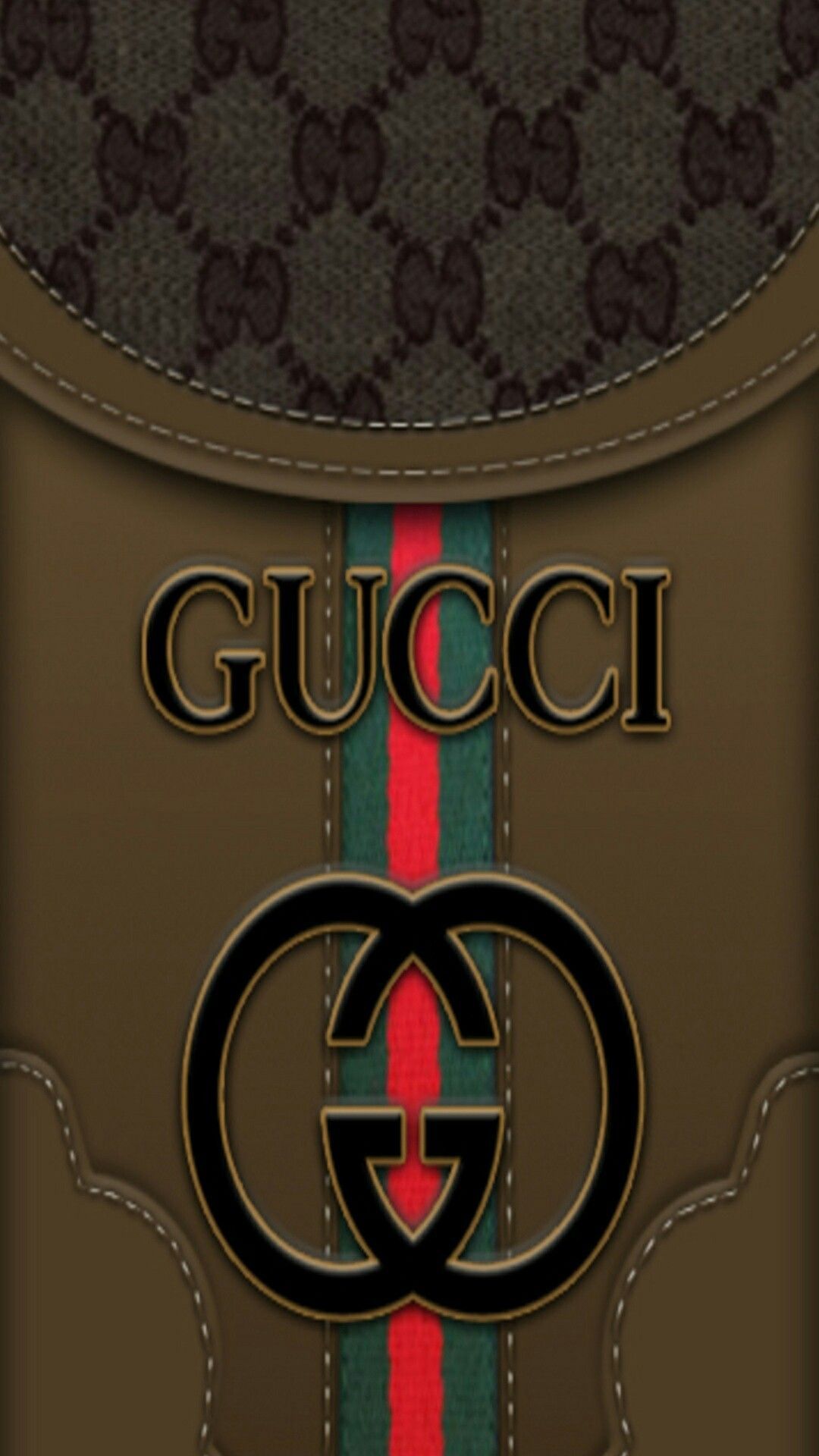 Logo Gucci marrone iPhone, 1080x1920 Full HD Verticale, iPhone