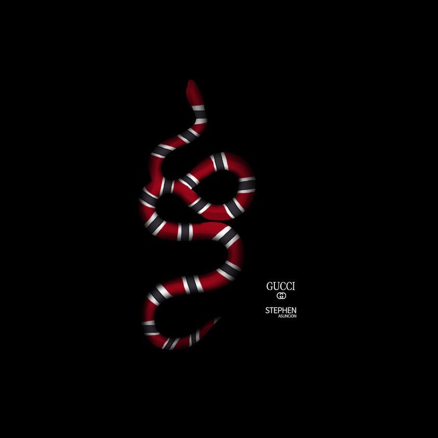 Serpente Gucci rosso nero, 894x894 HD, Desktop