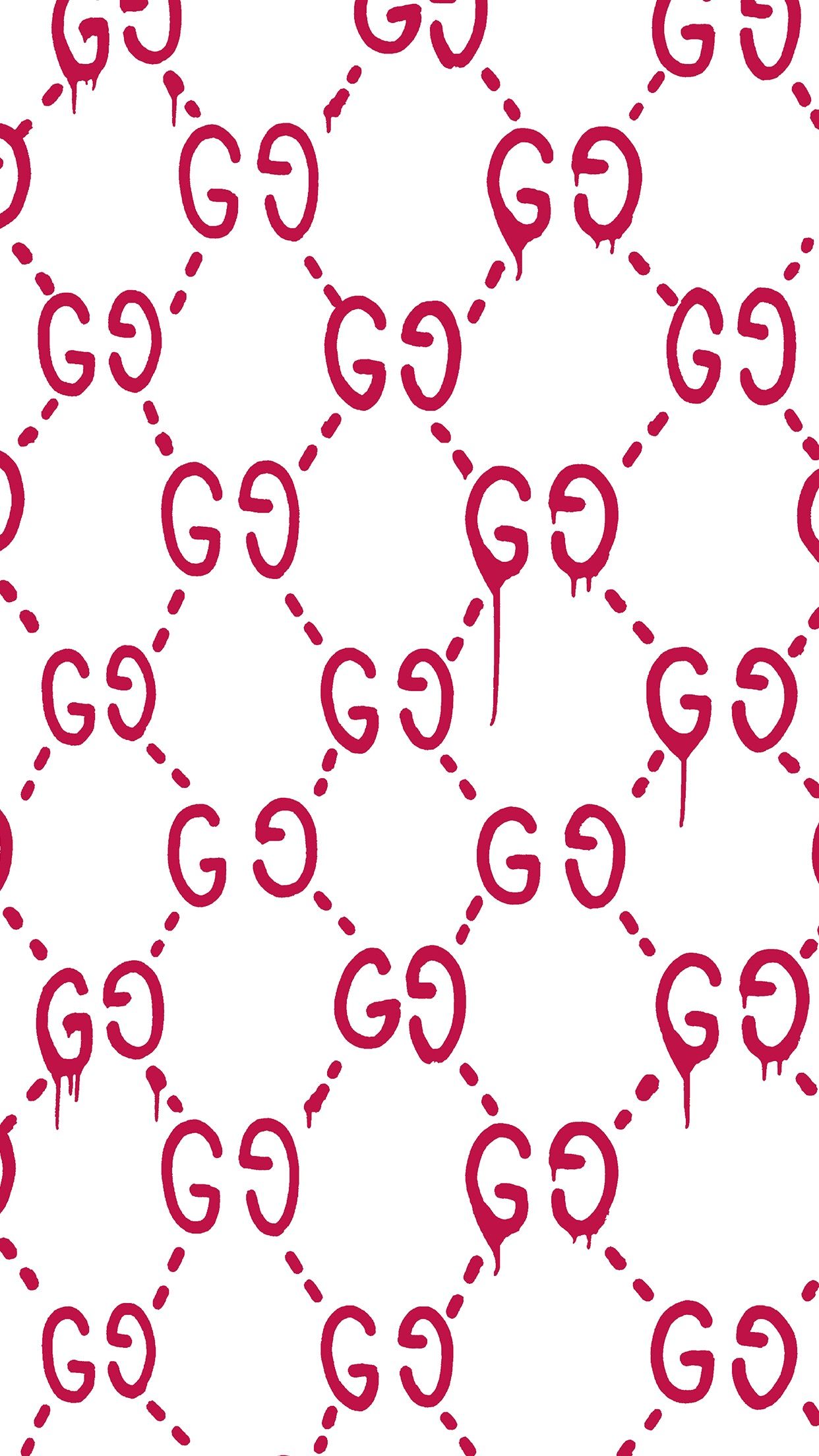 Logo Gucci rosa ripetuto, italiana, 1242x2208 Full HD Verticale, iPhone
