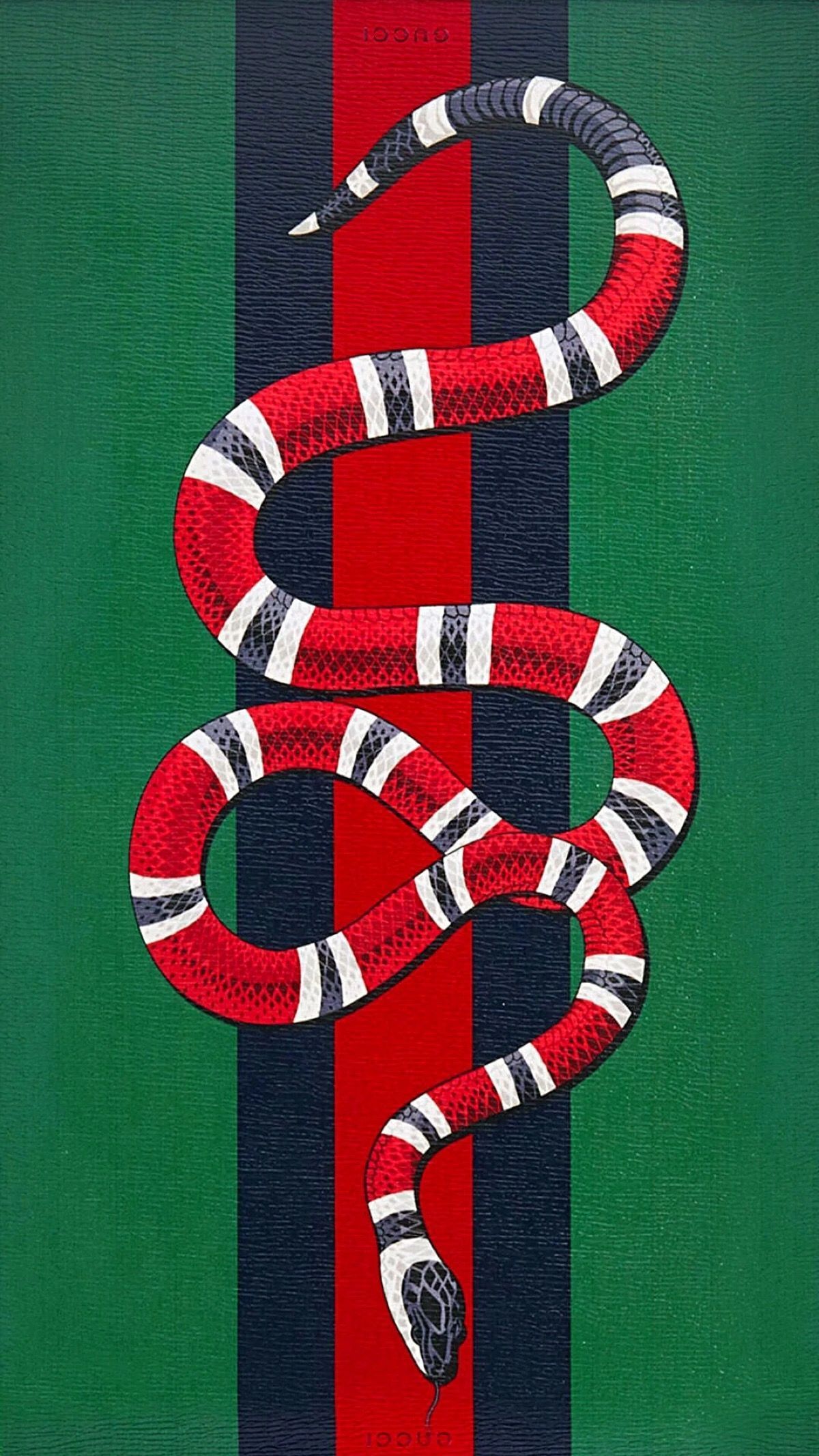 Logo serpente Gucci rosso verde, moda di lusso, 1200x2133 Verticale, Mobile