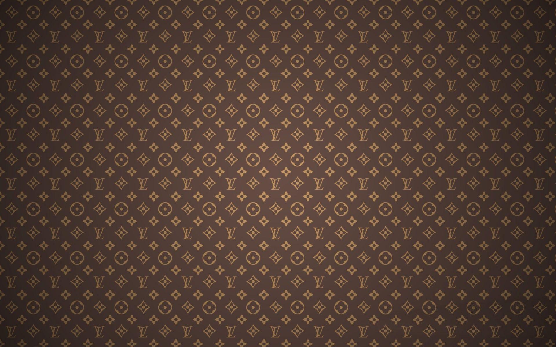 Motivo monogramma Louis Vuitton marrone, 1920x1080 Full HD 1080p, PC