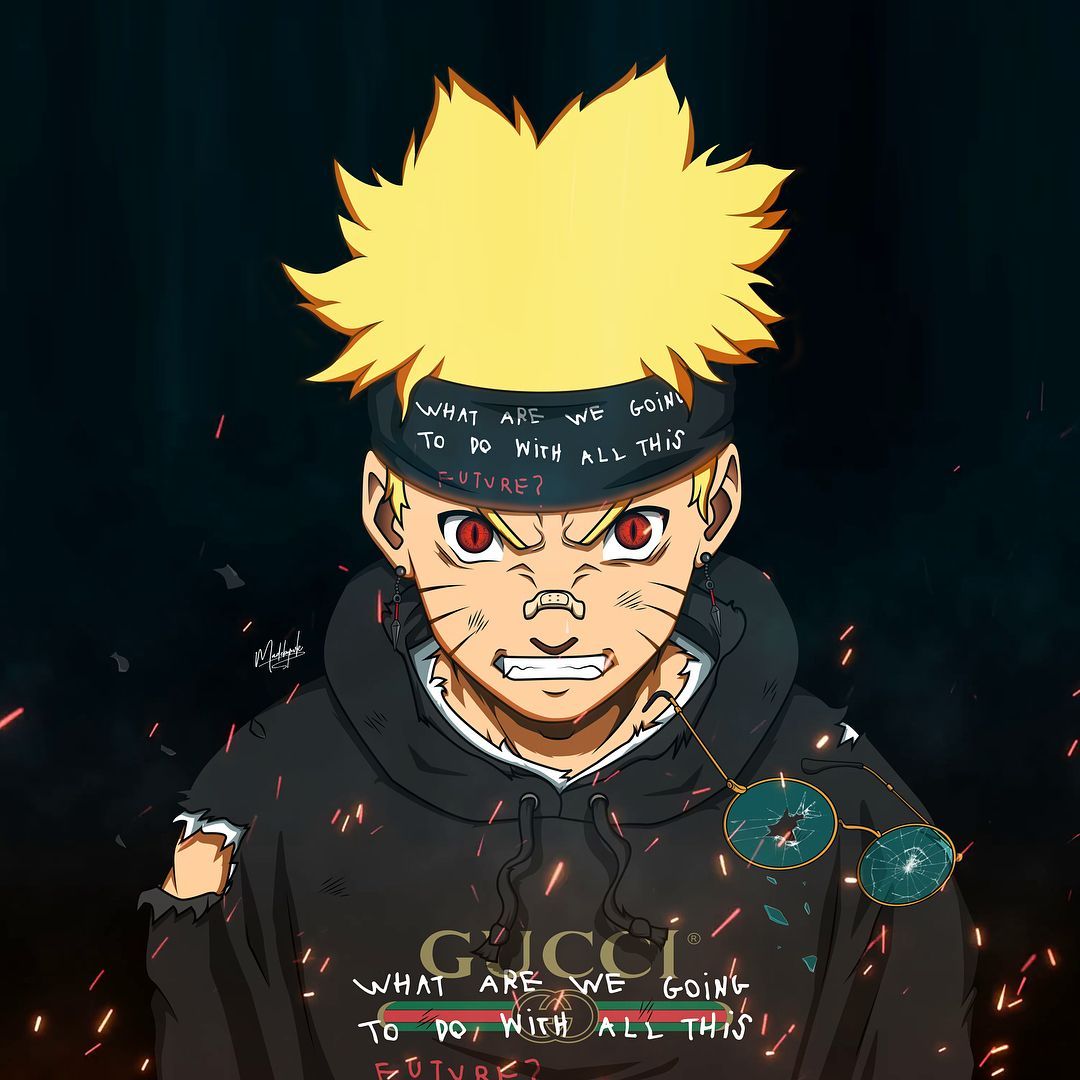 Naruto stile Gucci, 1080x1080 HD, iMac