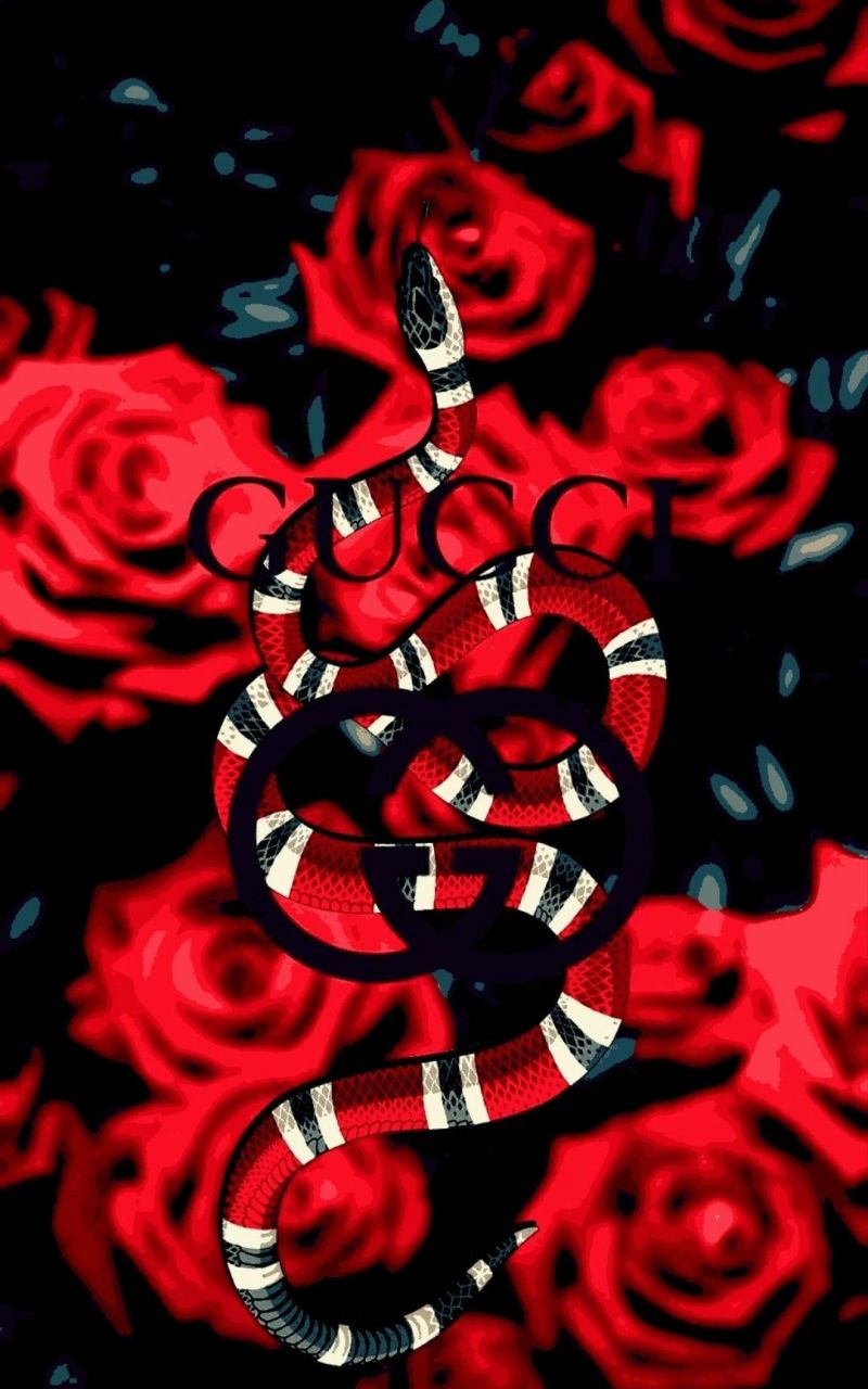 Serpente logo Gucci rosso, 800x1280 Full HD Verticale, Samsung Galaxy