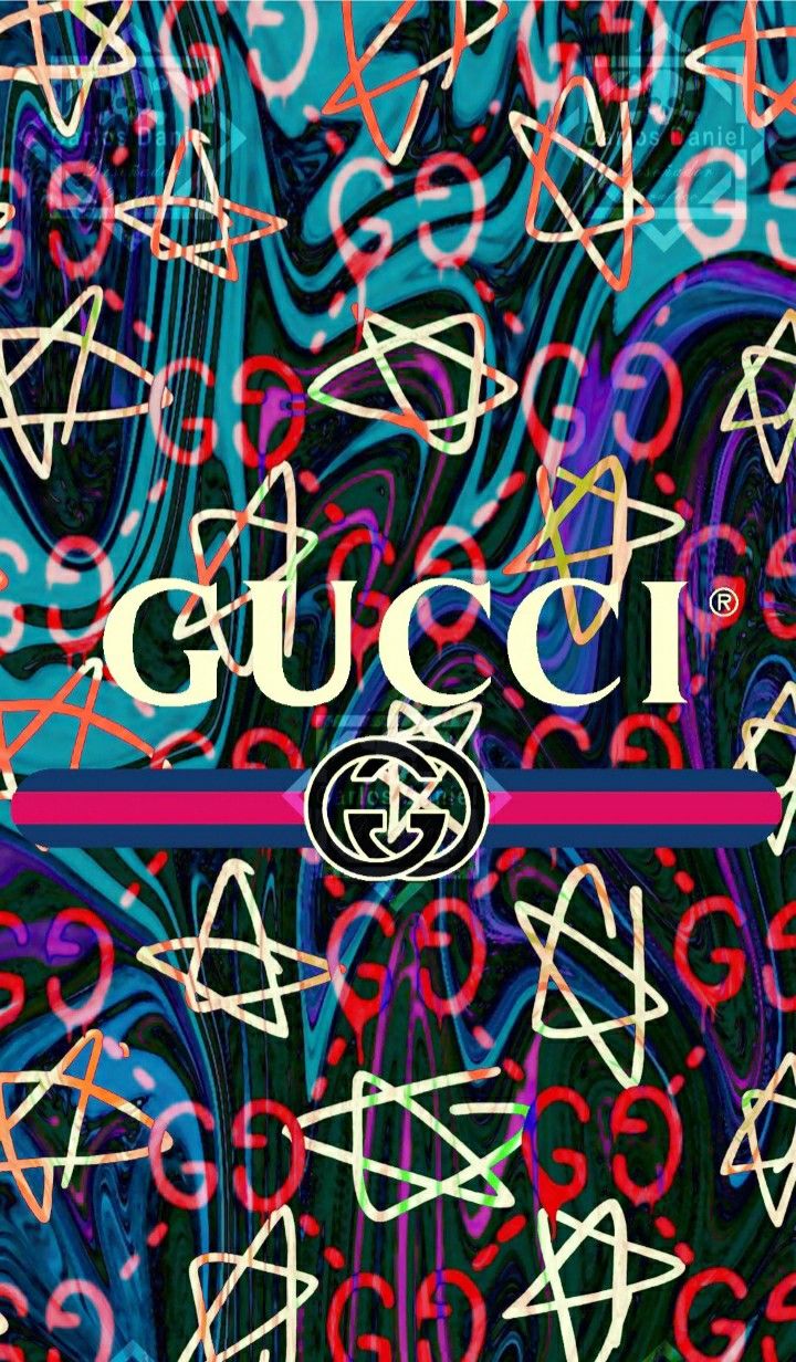 Logo Gucci graffiti colorato, 720x1232 Full HD Verticale, Smartphone