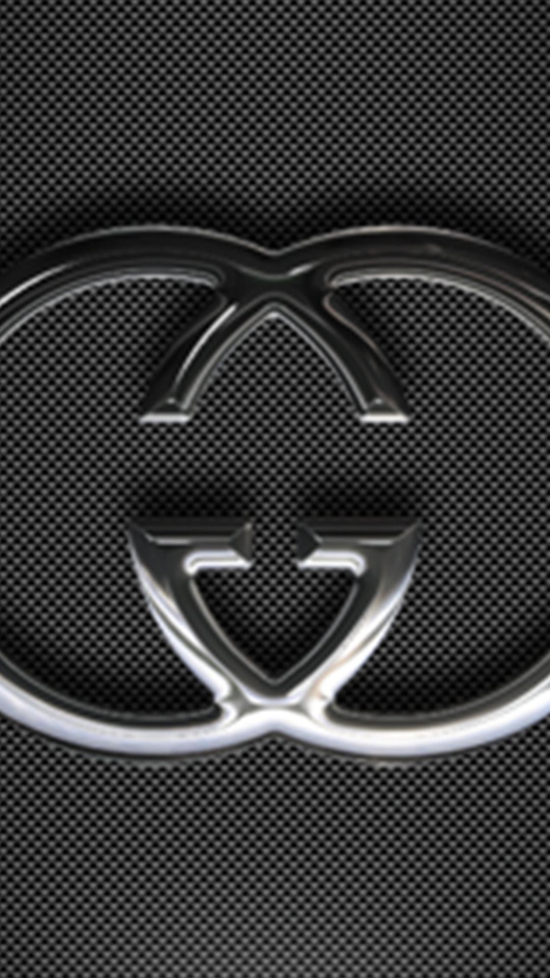 Logo Gucci argento sfondo carbonio, 1080x1920 Verticale, iPhone Pro Max