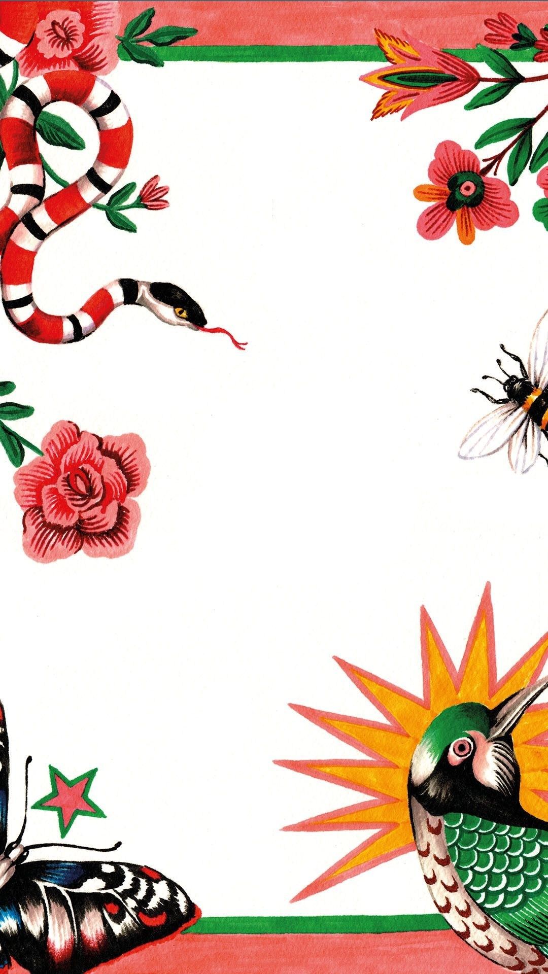 Serpente Gucci rosso nero, 894x894 HD, PC