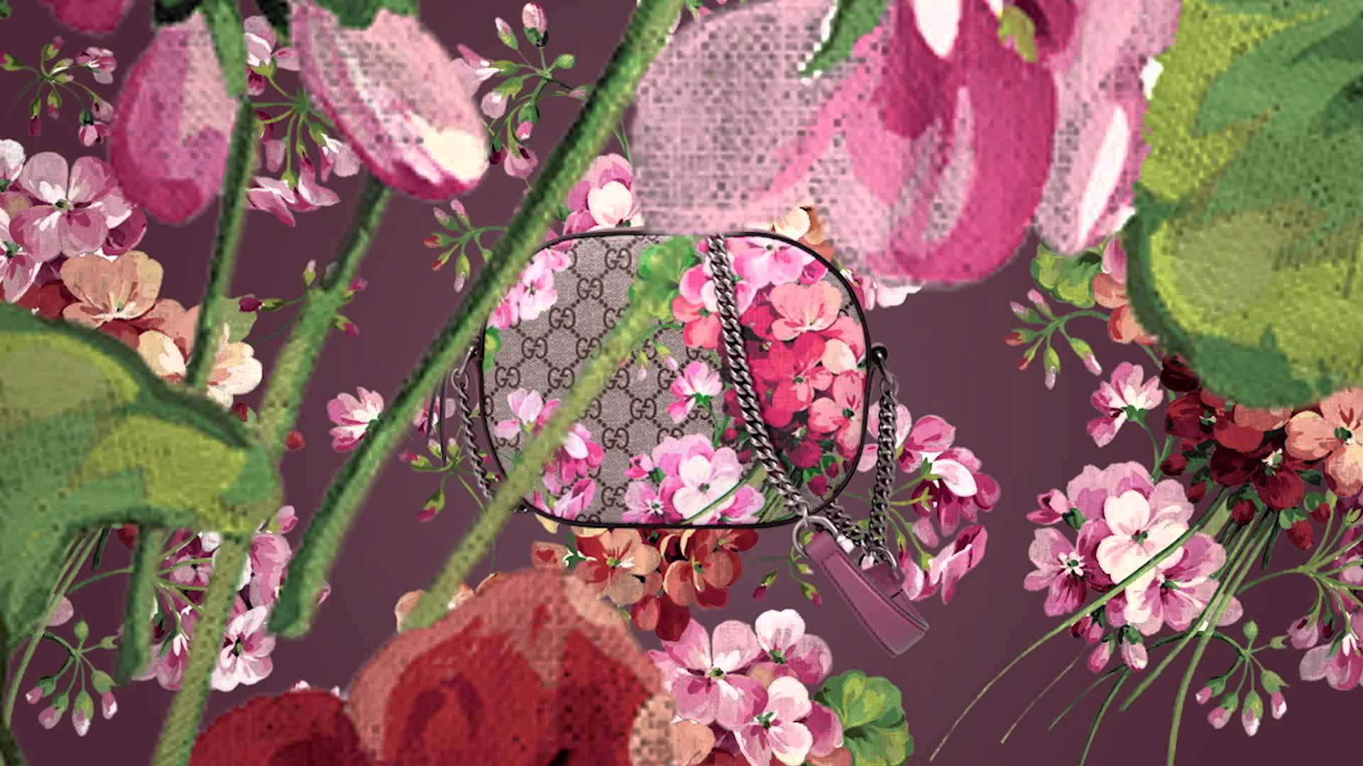Motivo logo Gucci rosa, 2227x1485 alta risoluzione, Desktop