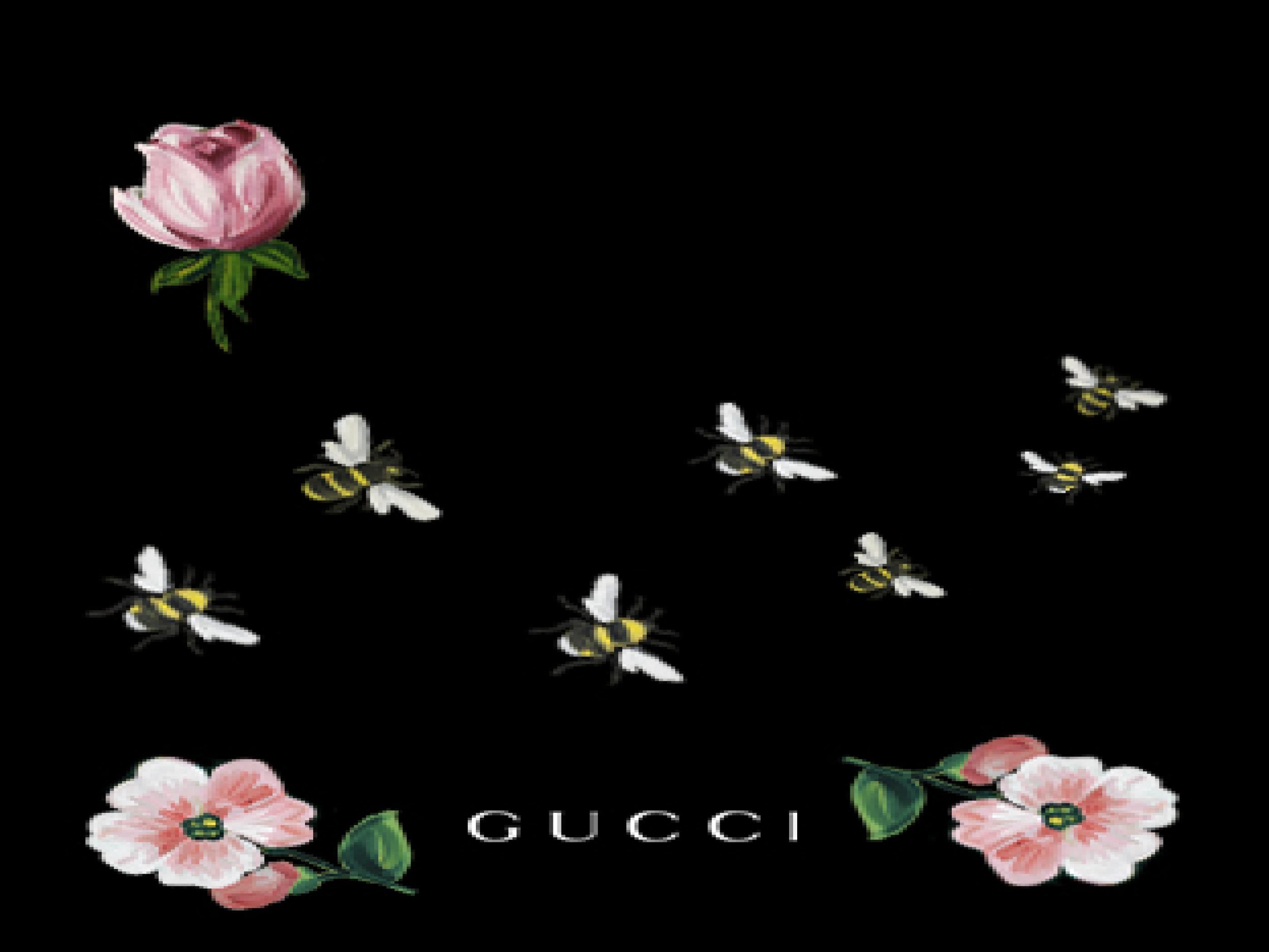 Gucci fiori rosa e api, italiana, 2800x2100 WQXGA, PC